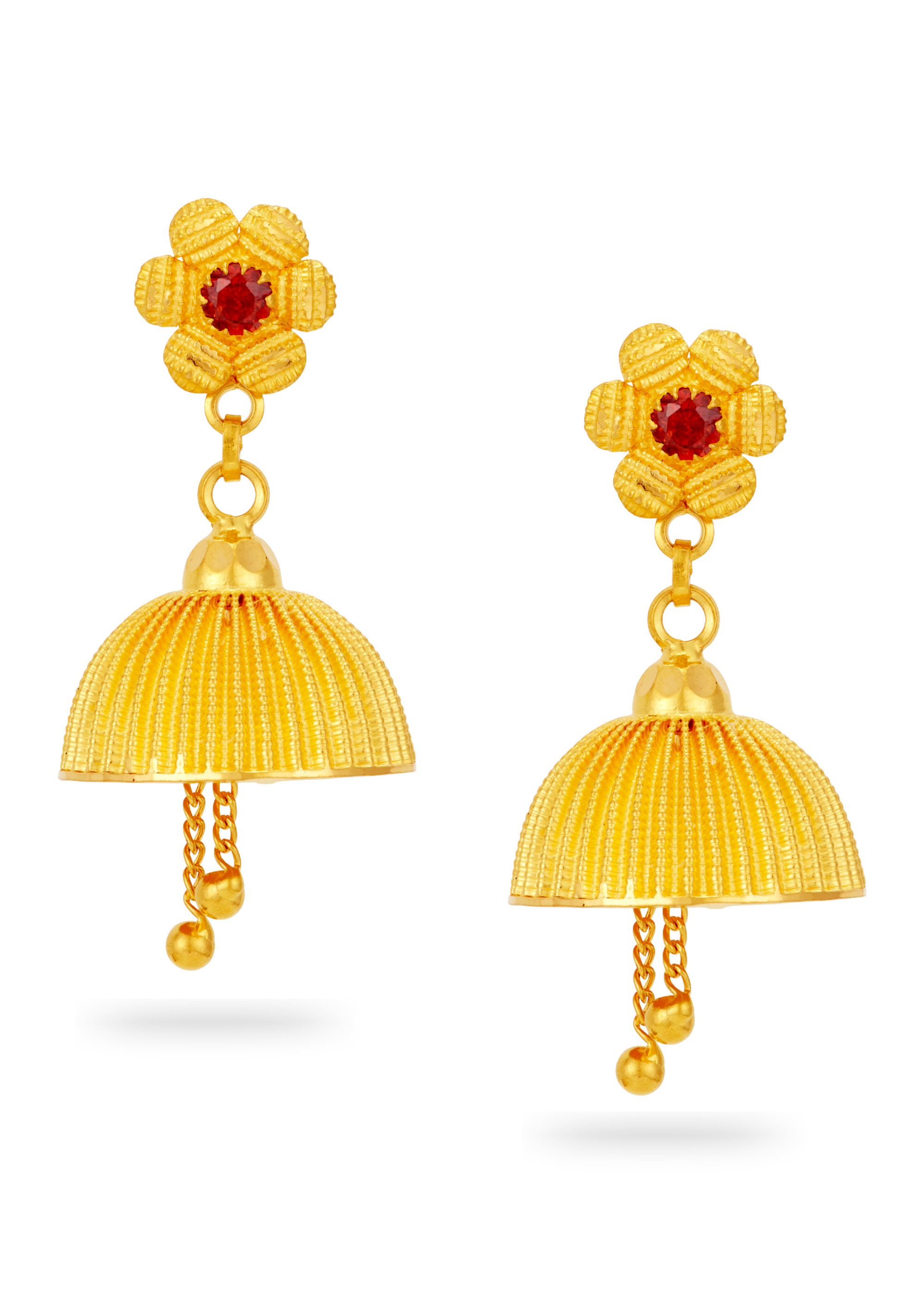 Kerala Model 22K Gold Trending Jhumka Earring