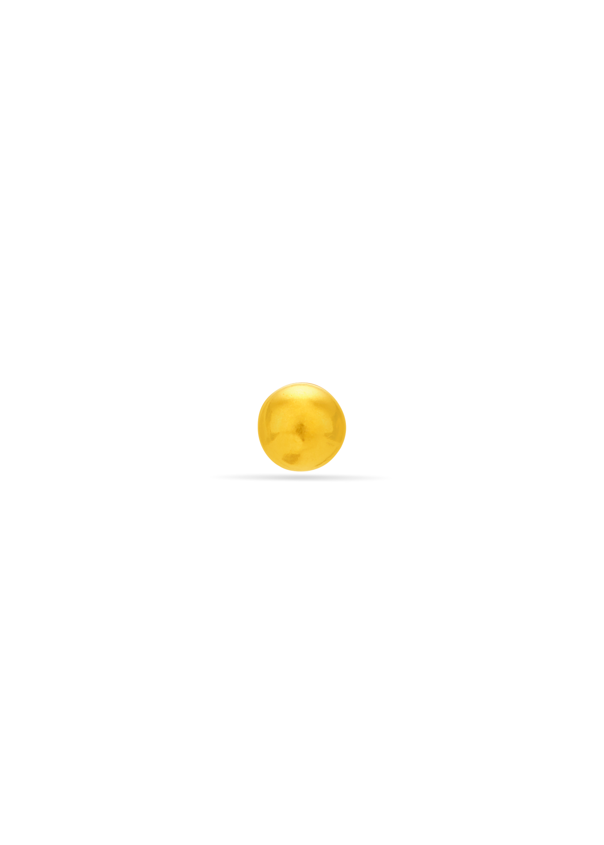 Timeless Simplicity 22K Gold Ball Nose Pin