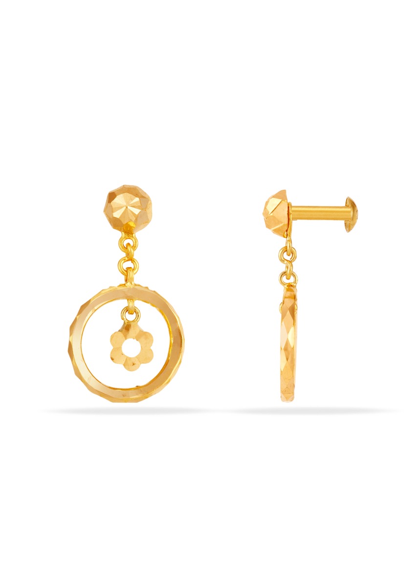 Bloom Within 22K Gold Lightweight Stud Earring