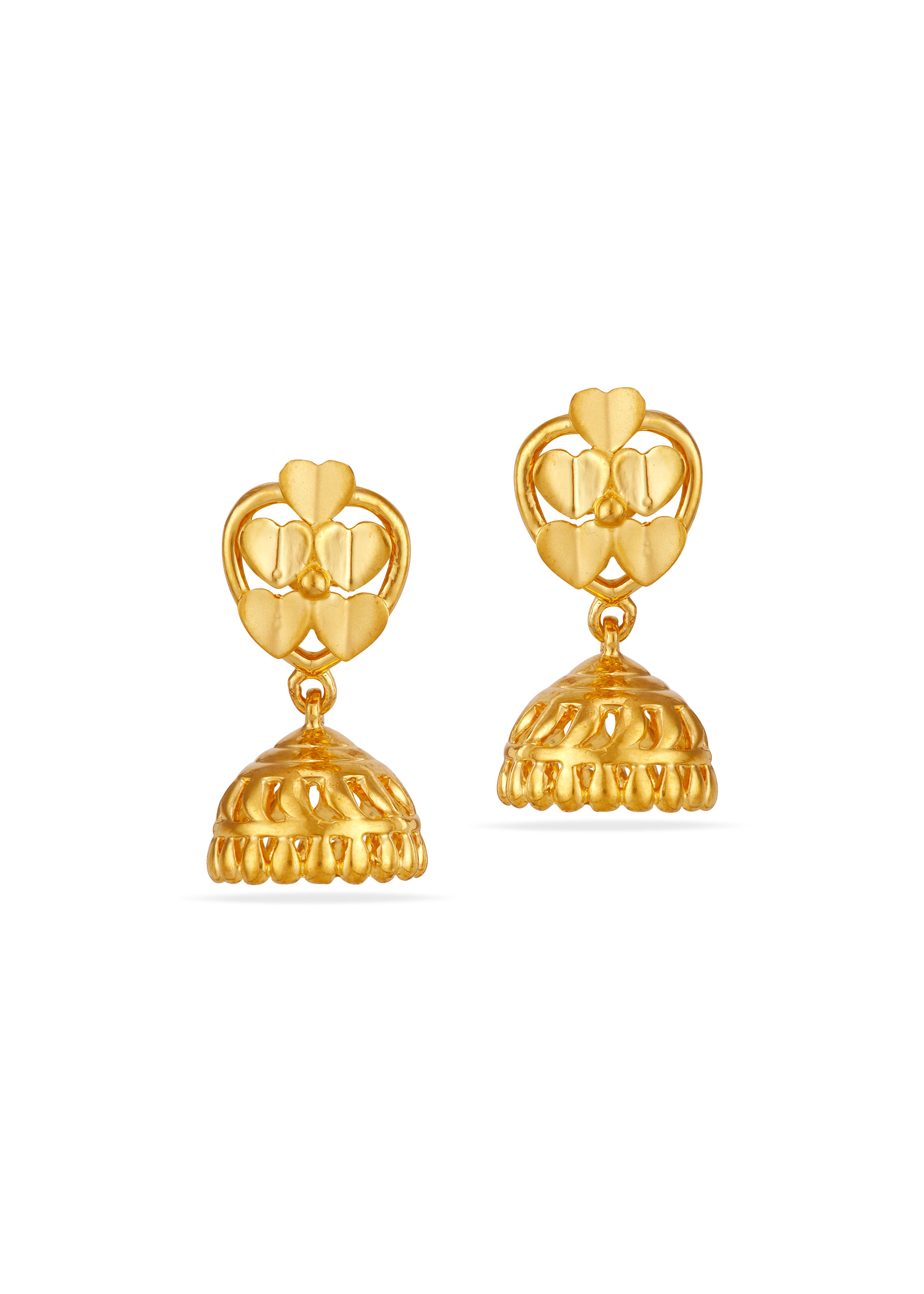 Whisper of Hearts 22K Gold Jhumka Earring