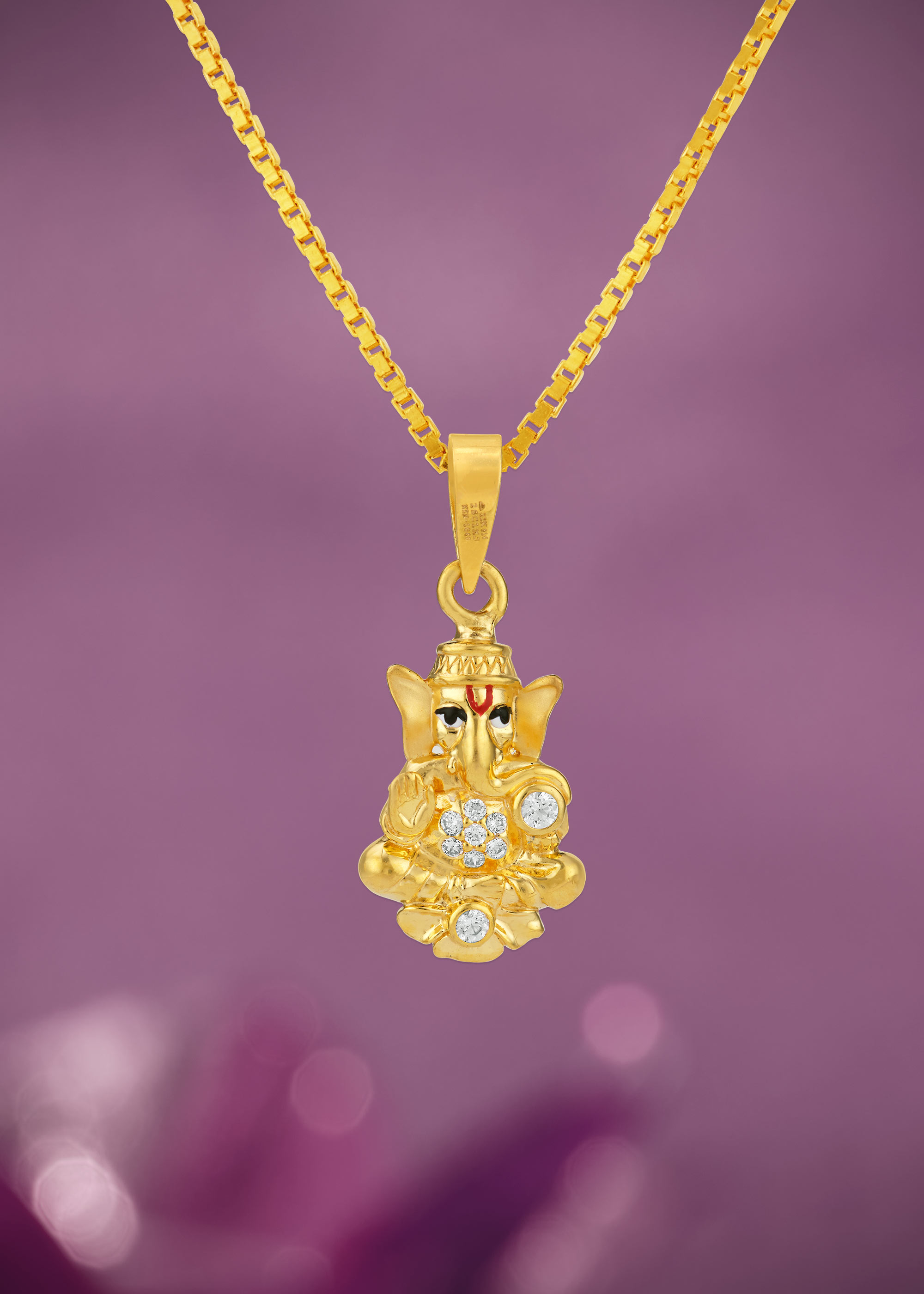 Classic Ganesh 22K Gold Pendant