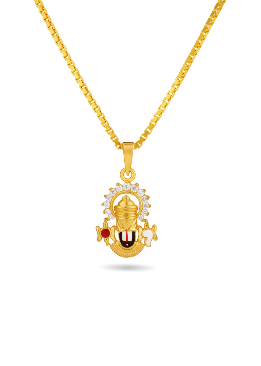 Divine Balaji 22K Gold Stone Pendant