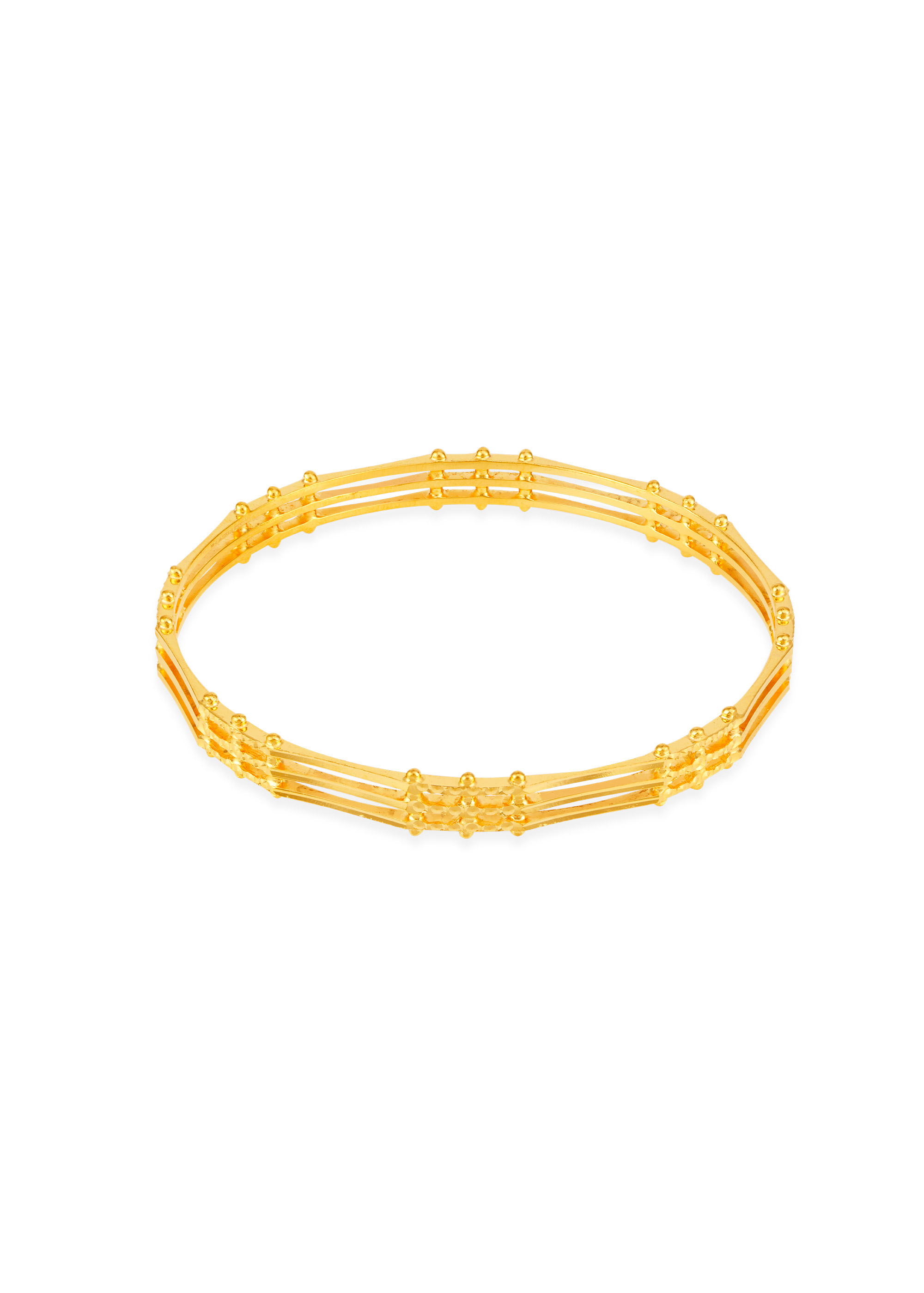 Architectural Masterpiece 22K Gold Bangle