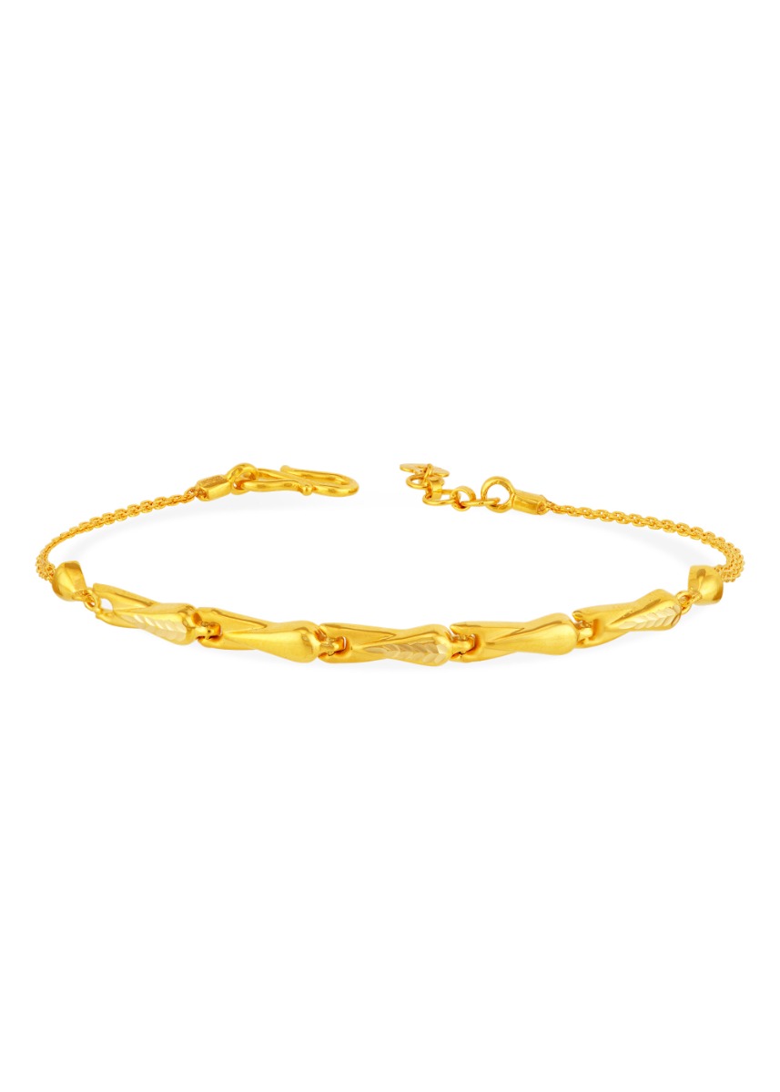 Nature's Touch 22K Gold Leaf-Stamped Bracelet