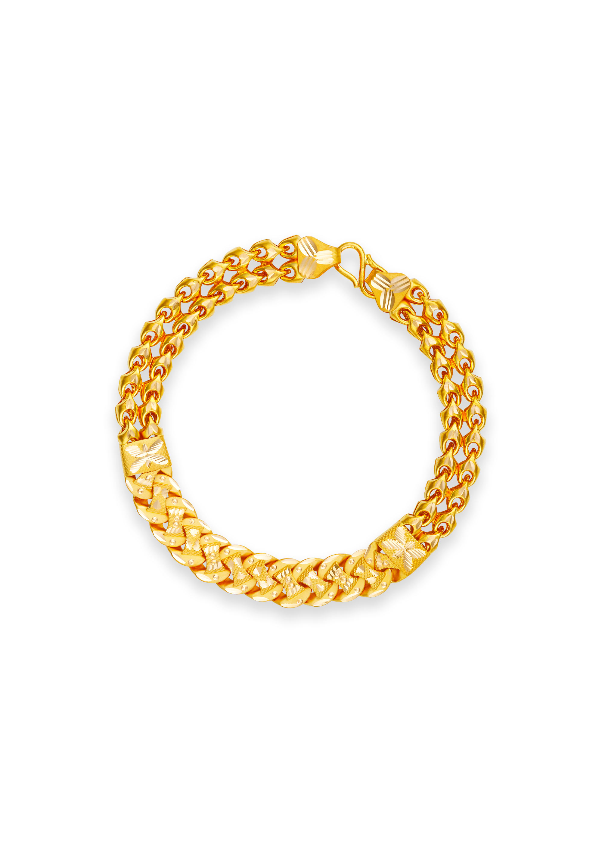 Majestic Link 22K Gold Men's Bracelet