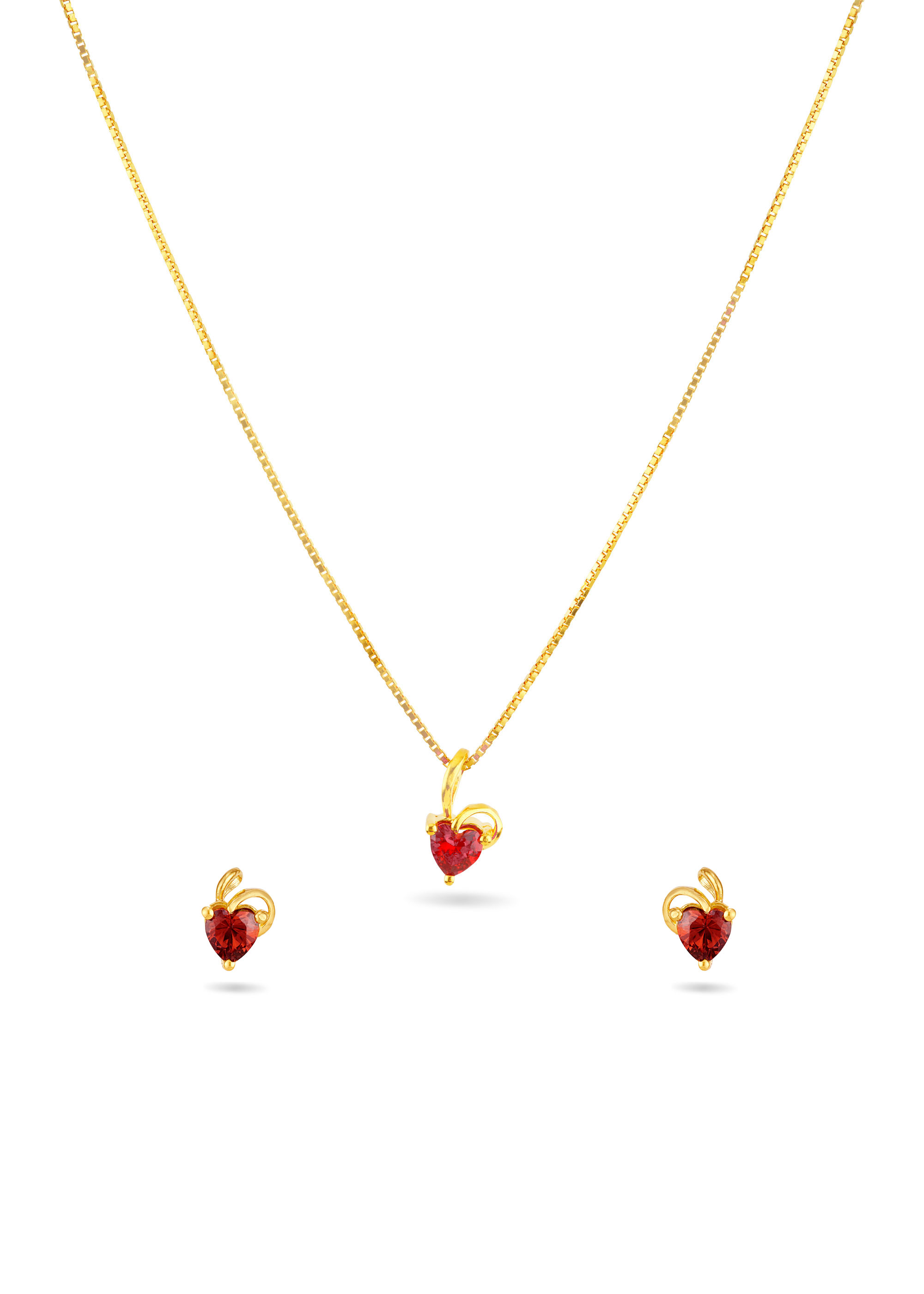 Red Heart 22K Gold Neckwear Set