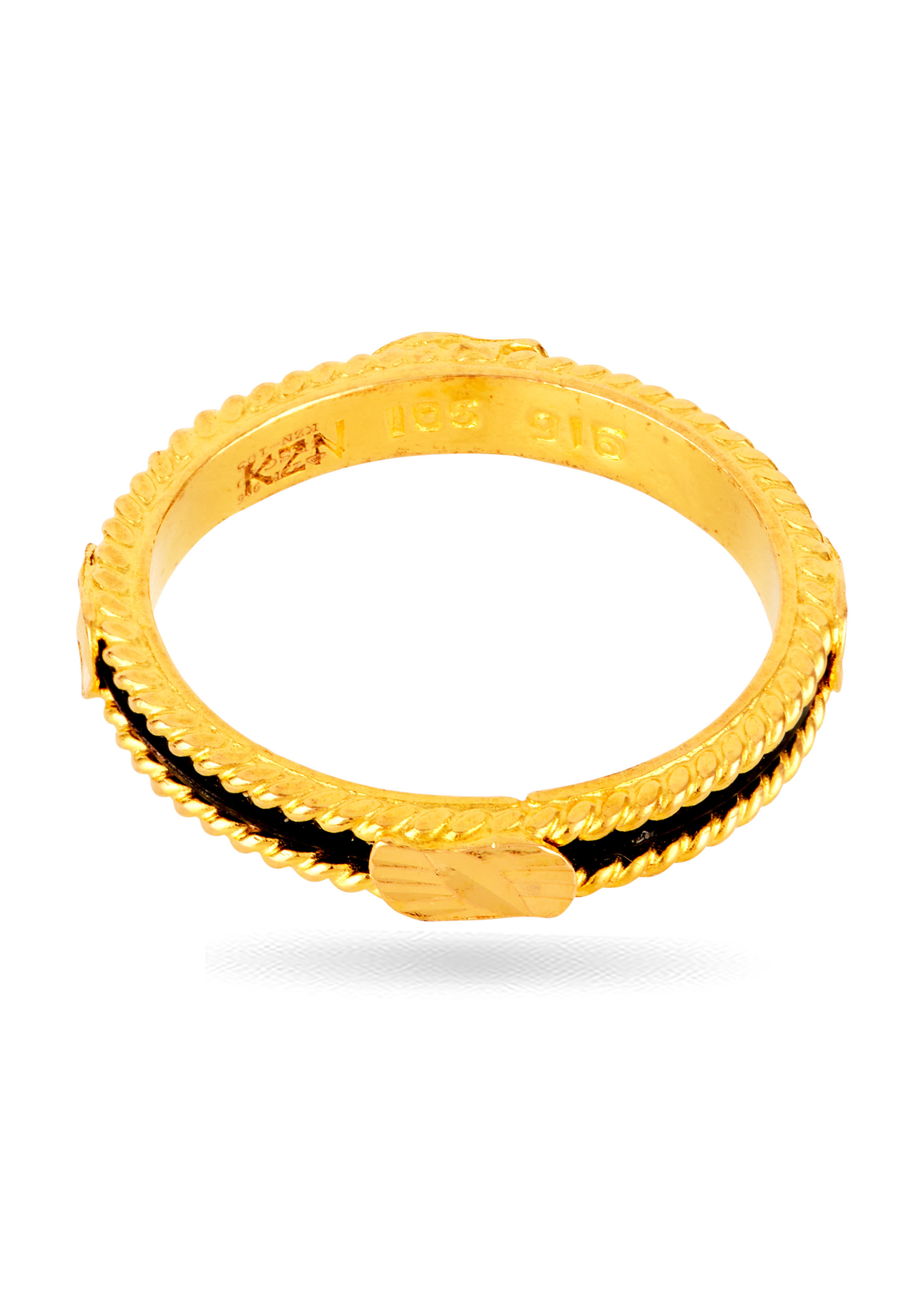 Elephant Motif 22K Gold Finger Ring