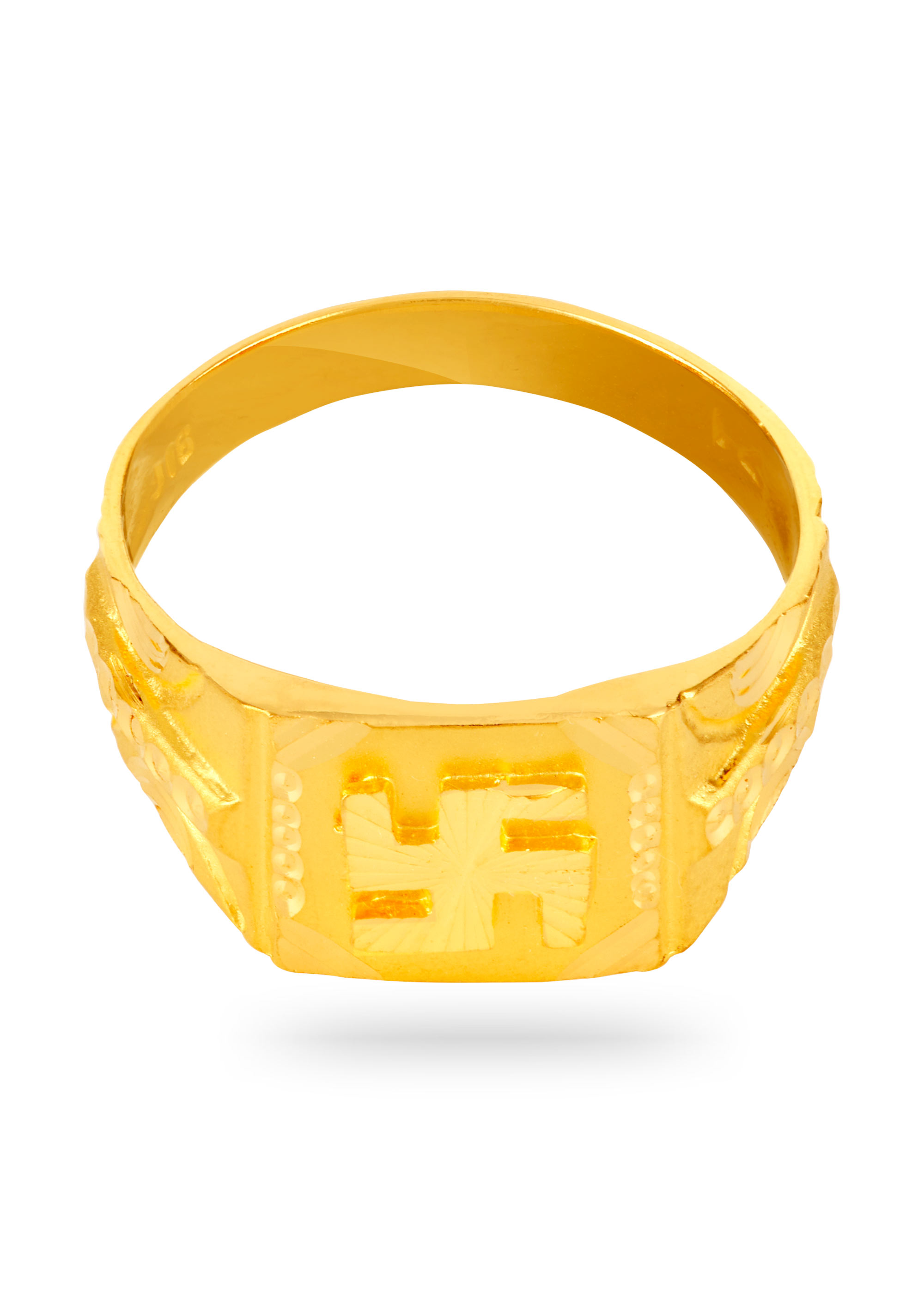 Men's Swastik 22K Gold Finger Ring