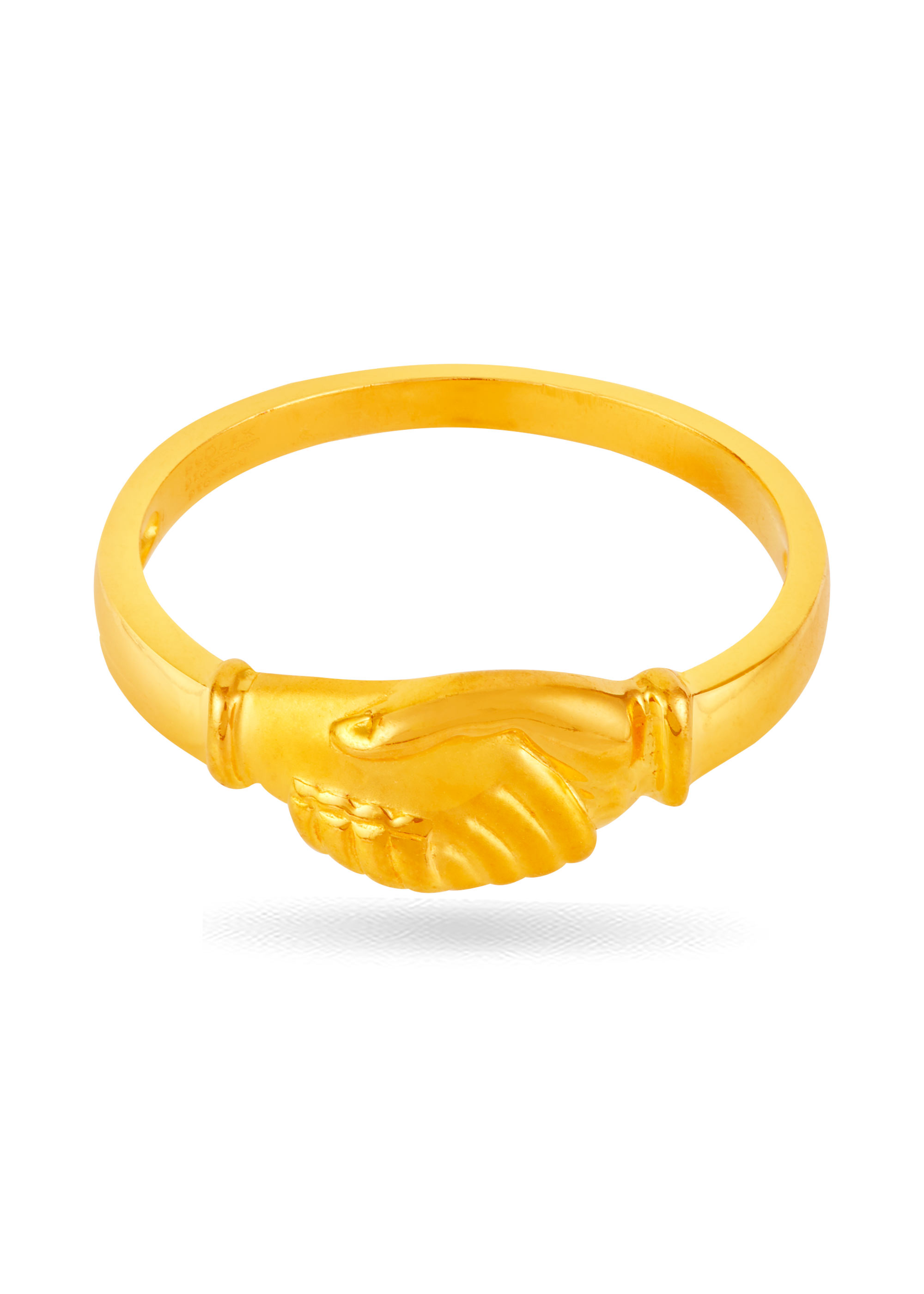 Handshake 22K Gold Finger Ring