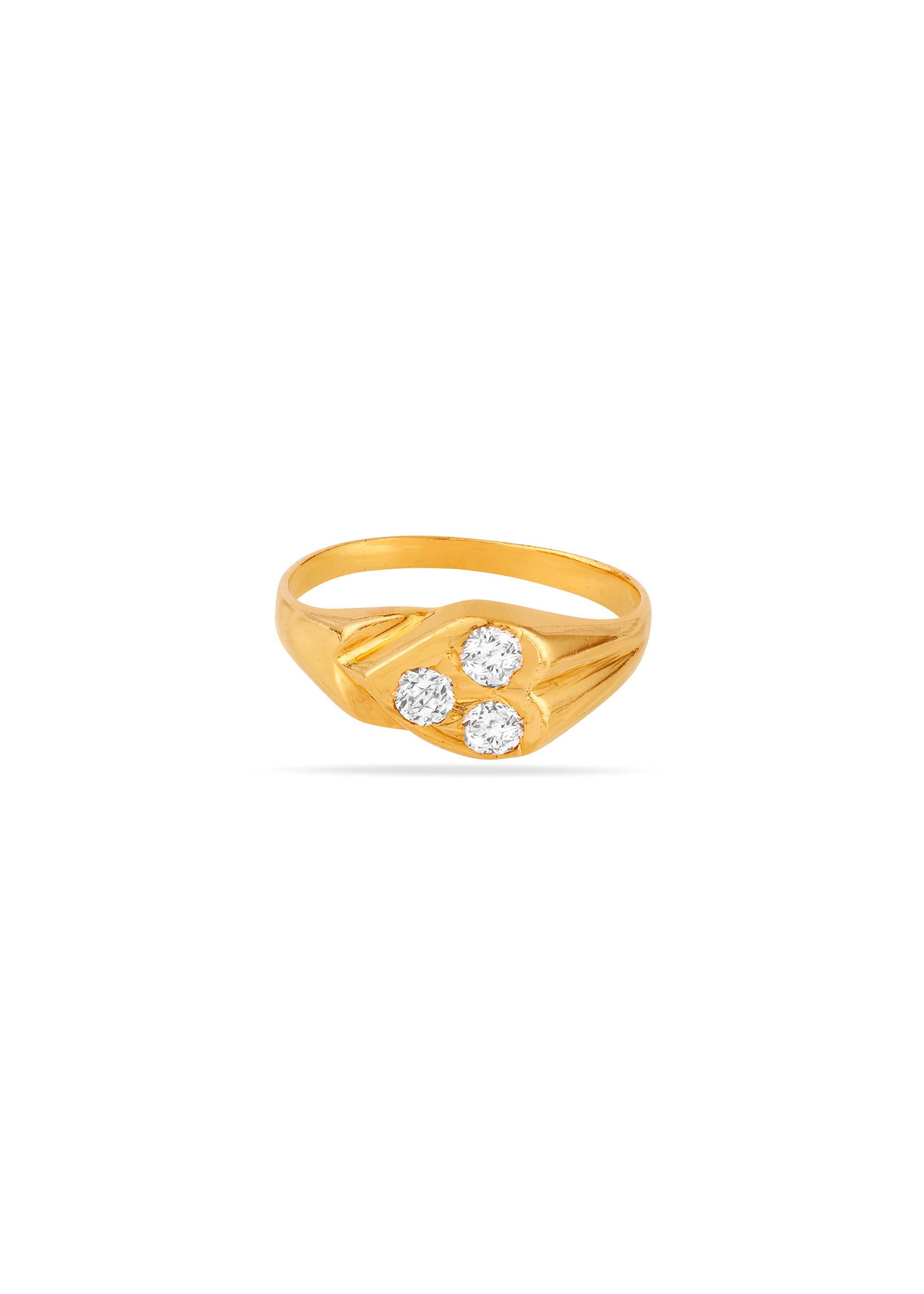 Baby Blossom 22K Gold Karaikudi Finger Ring