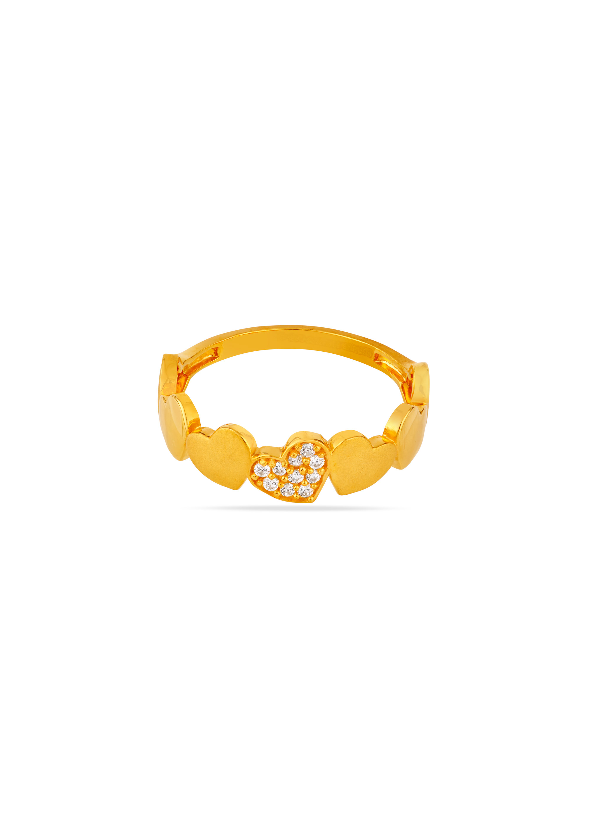 Heartbeat Spark 22K Gold Finger Ring