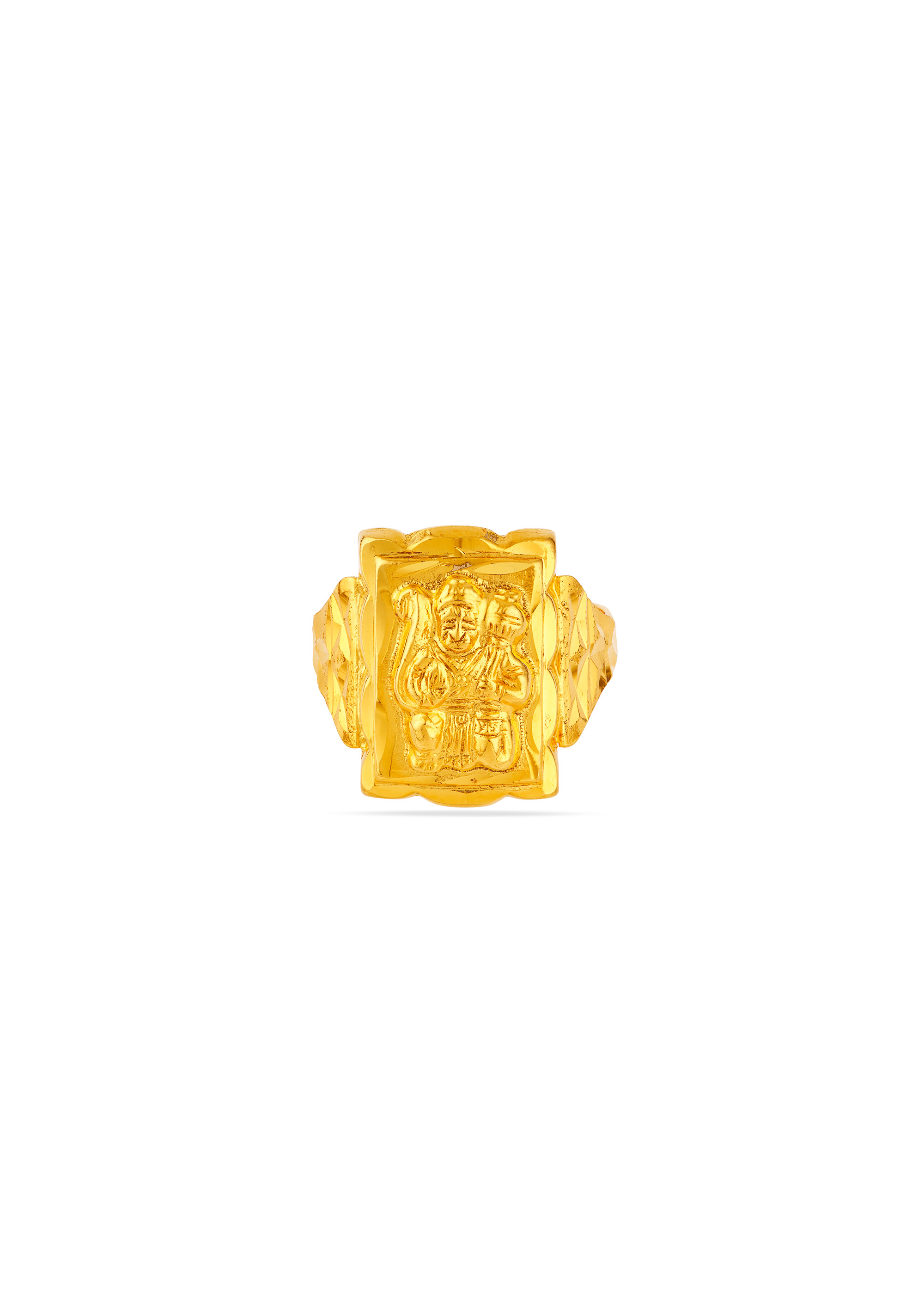 Divine Valor Hanuman 22K Gold Finger Ring