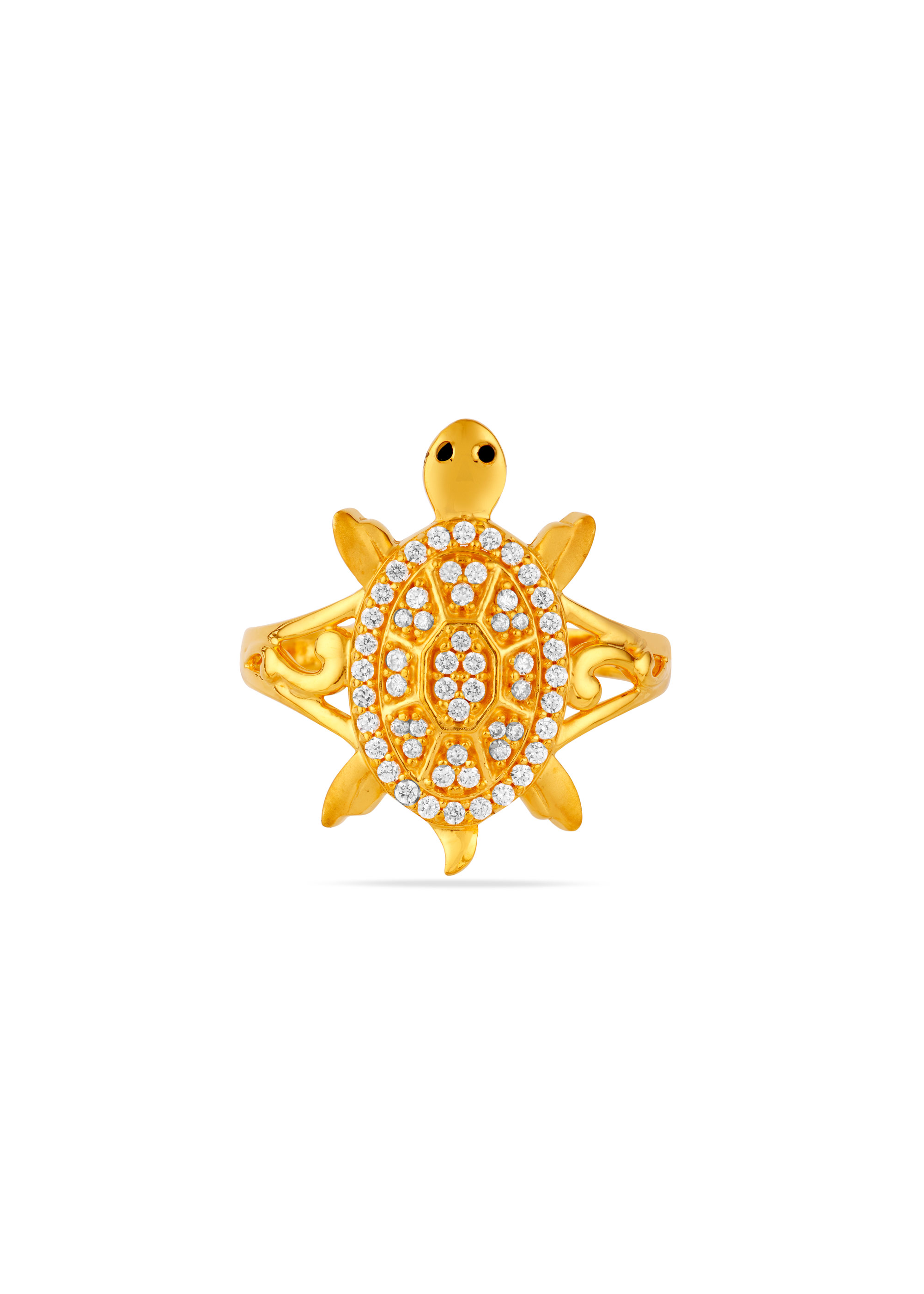 Sacred Shell 22K Gold Stone Finger Ring