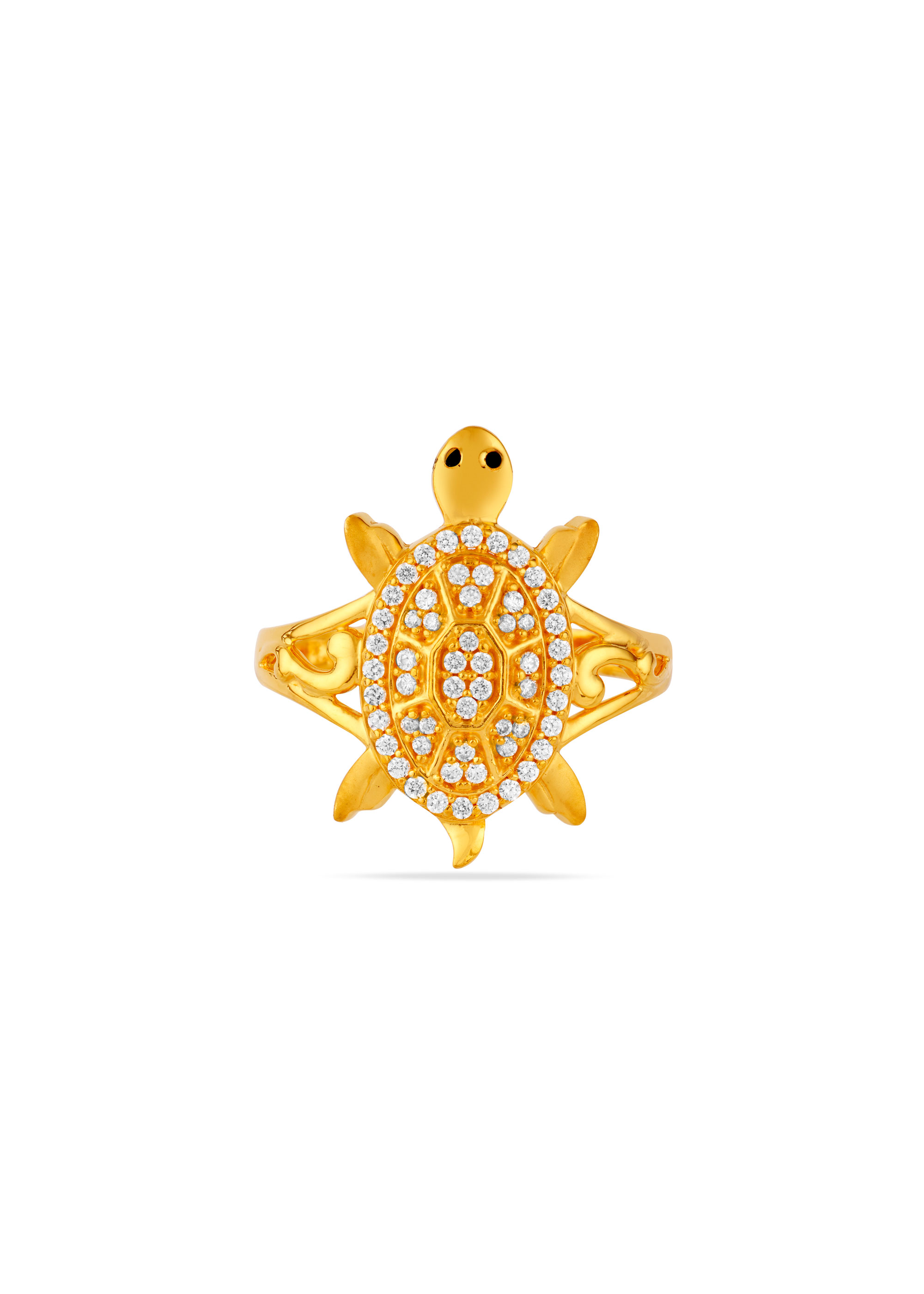 Fortress Tortoise 22K Gold Finger Ring
