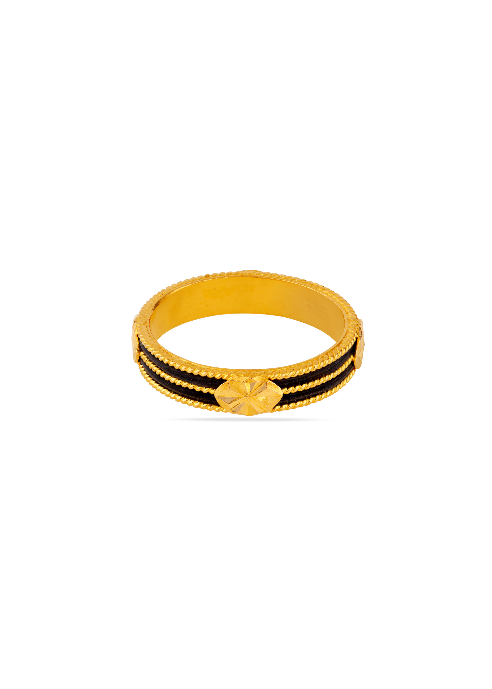 Heritage Elephant Band 22K Gold Finger Ring