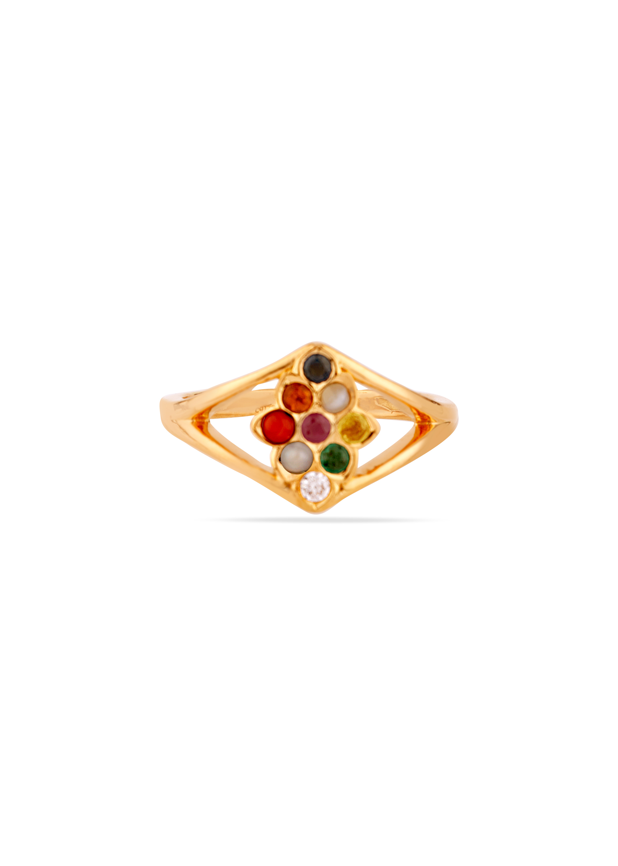 Eternal Navaratna 22K Gold Finger Ring