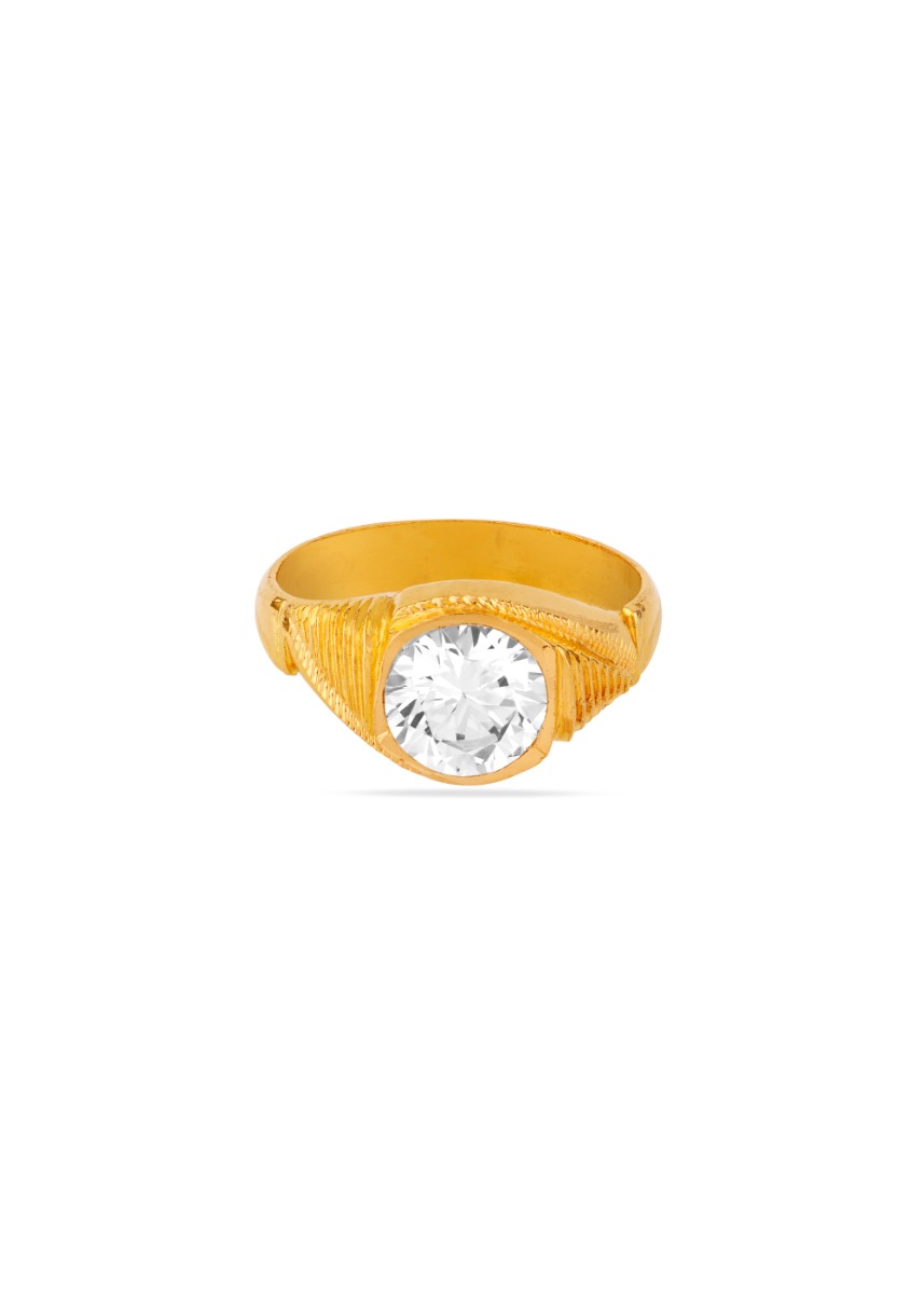 Northern Glow 22K Gold AD Finger Ring