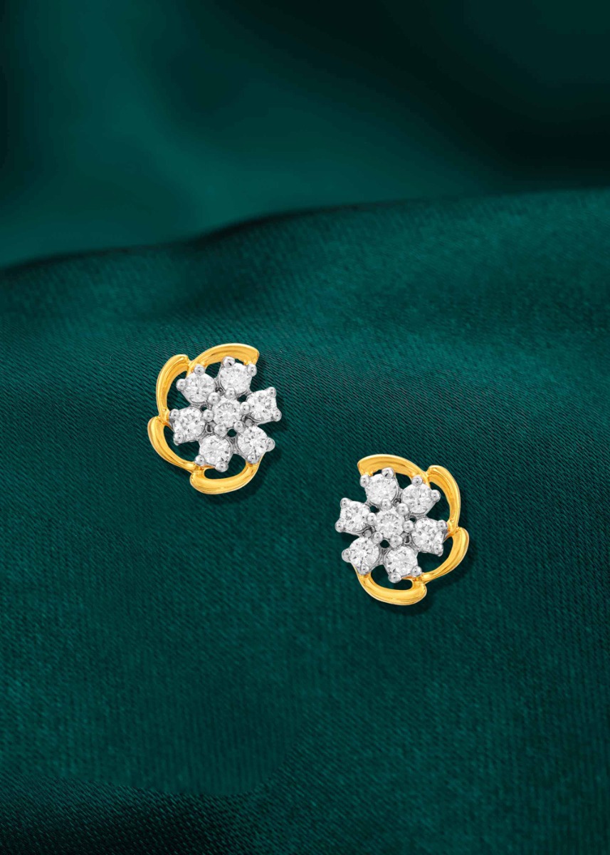 Jasmine Blossoms Diamond Stud Earring