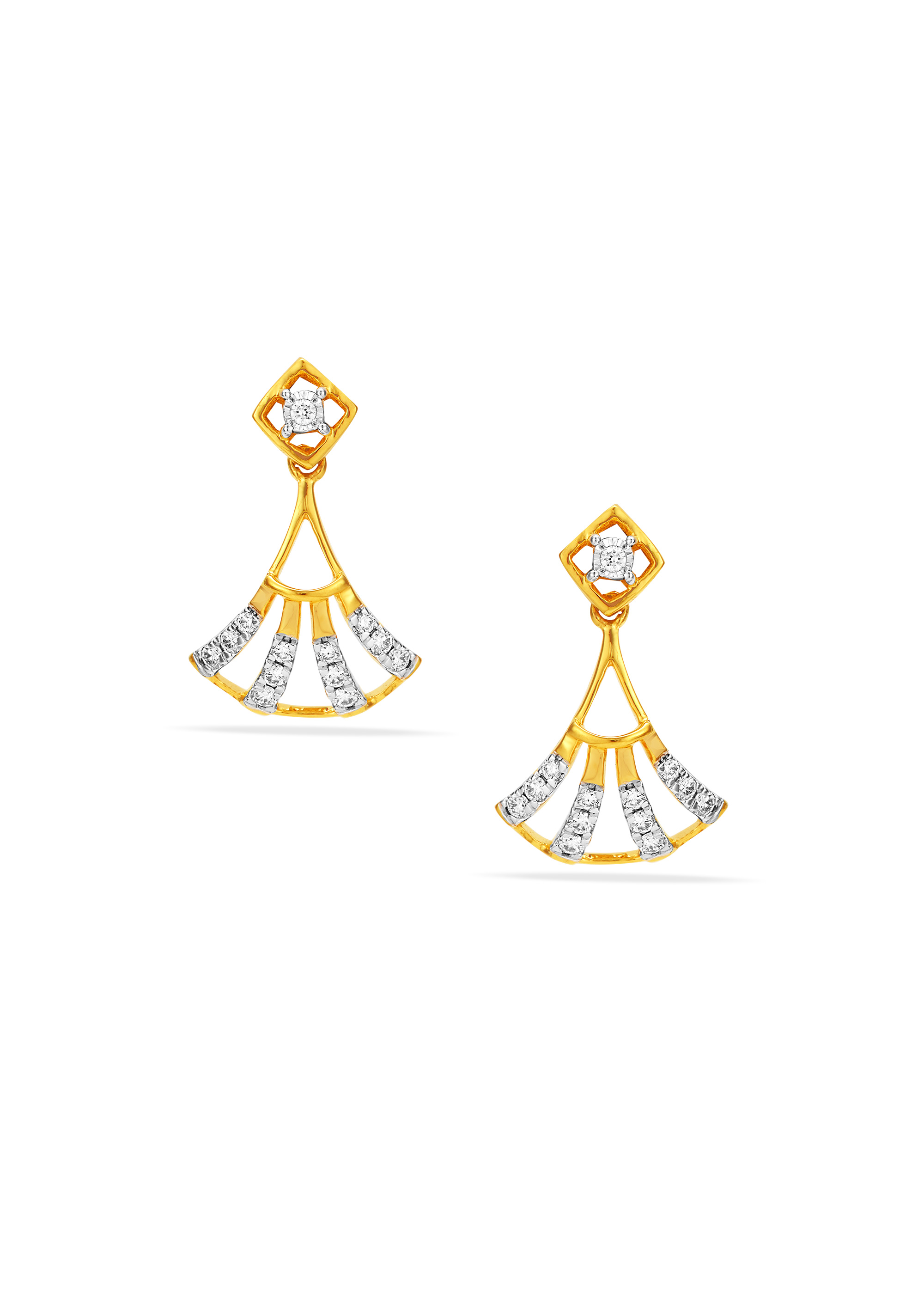 Feather Light Diamond Hanging Earring