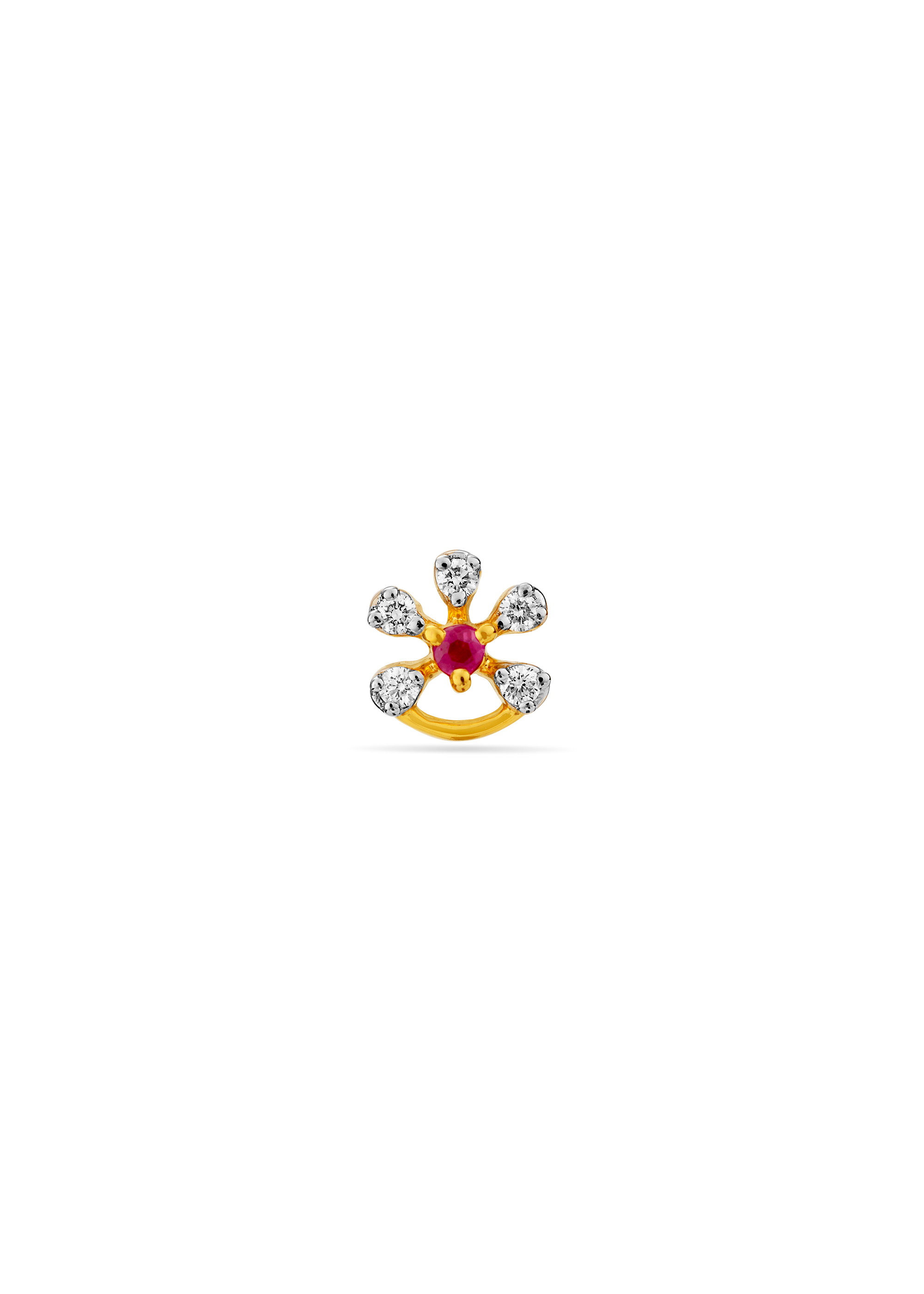 Bloom of Time Diamond Nose Pin