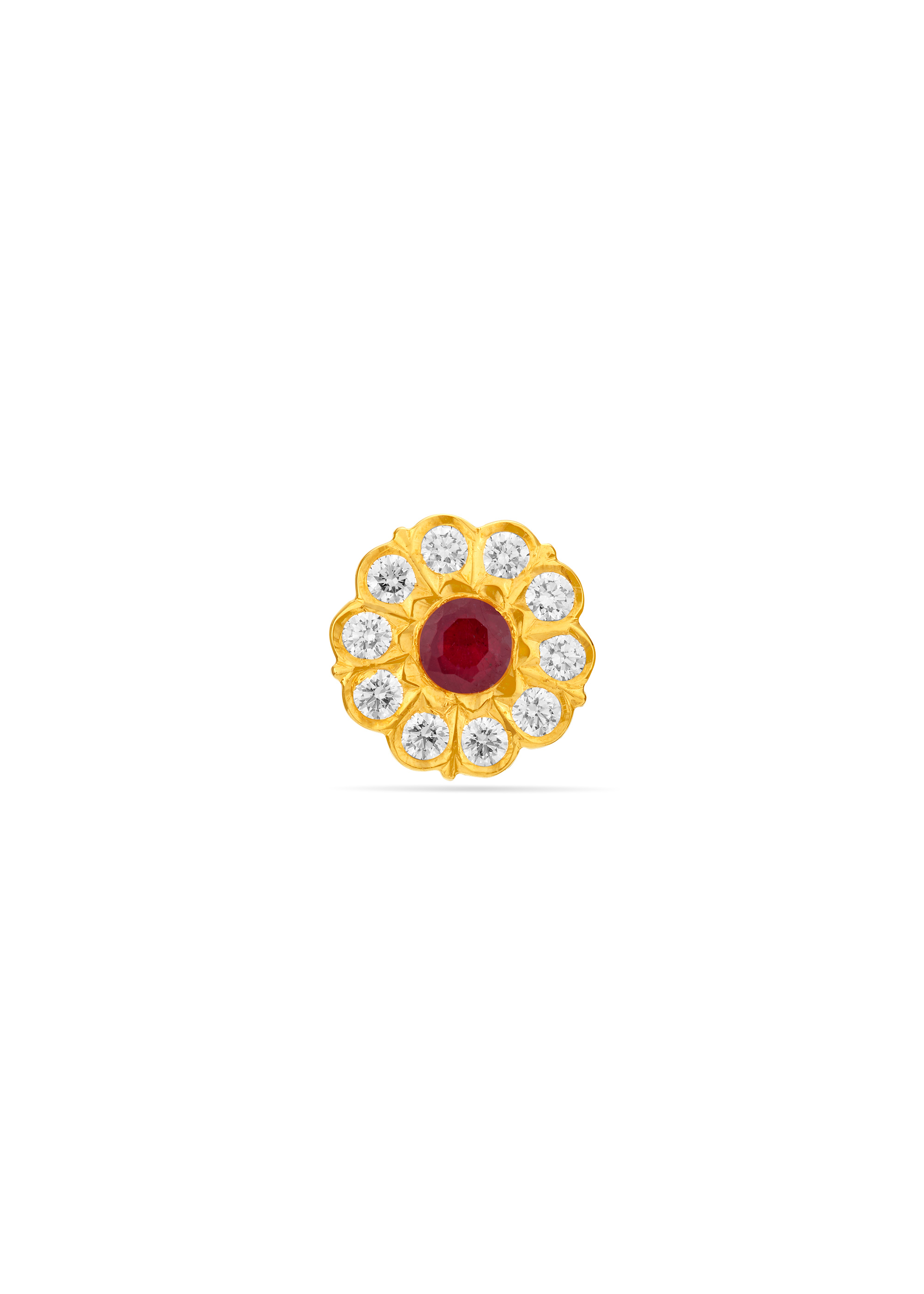 Enchanted Floral Aura Diamond Nose Pin