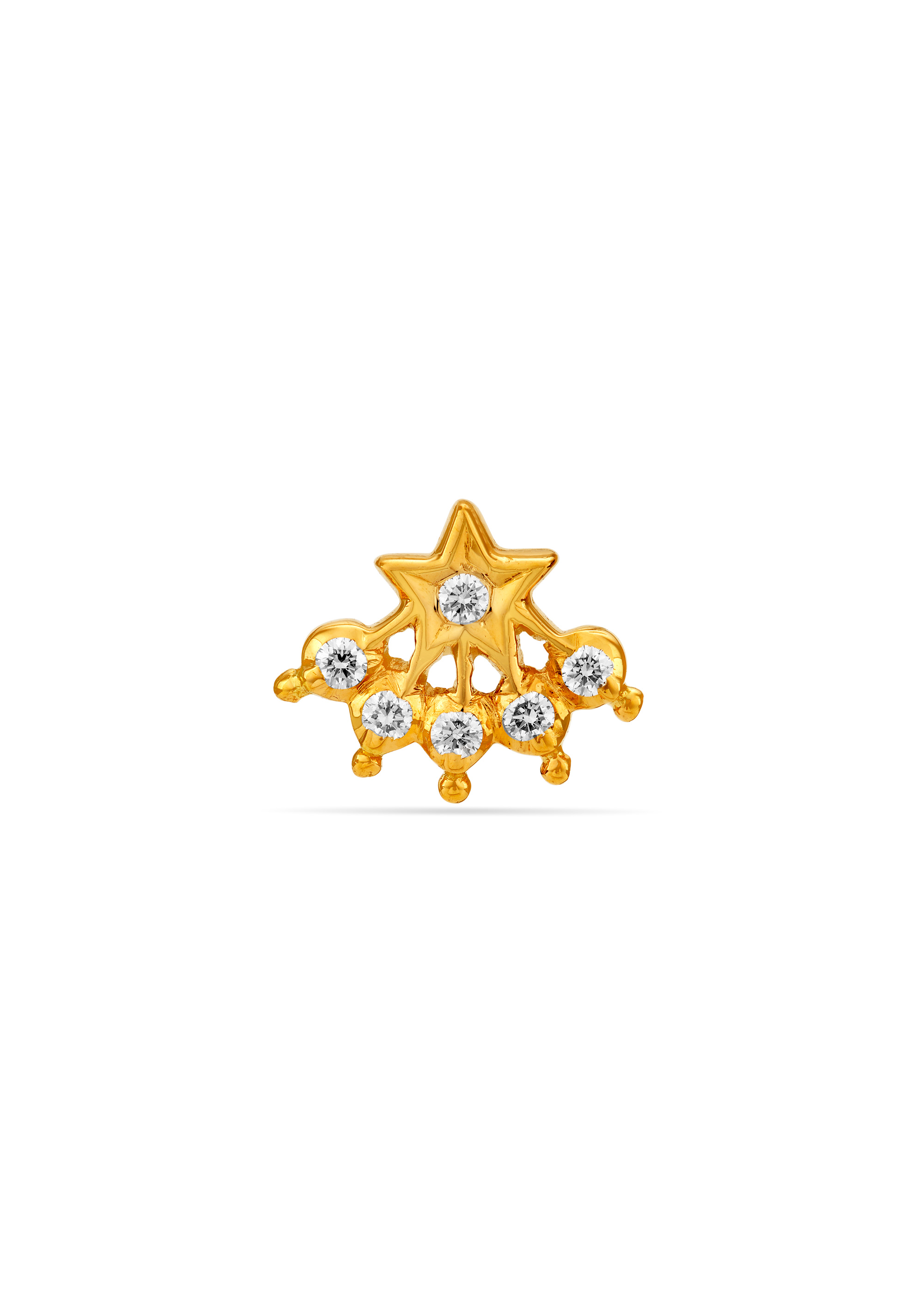 Cultural Glow Diamond Nose Pin