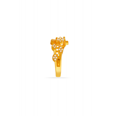 Trend Line 22K Gold Spark Party Finger Ring