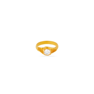 Elegant Gleam 22K Gold Nellore Finger Ring