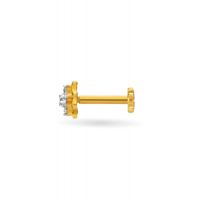 Enchanted Floral Diamond Nose Pin