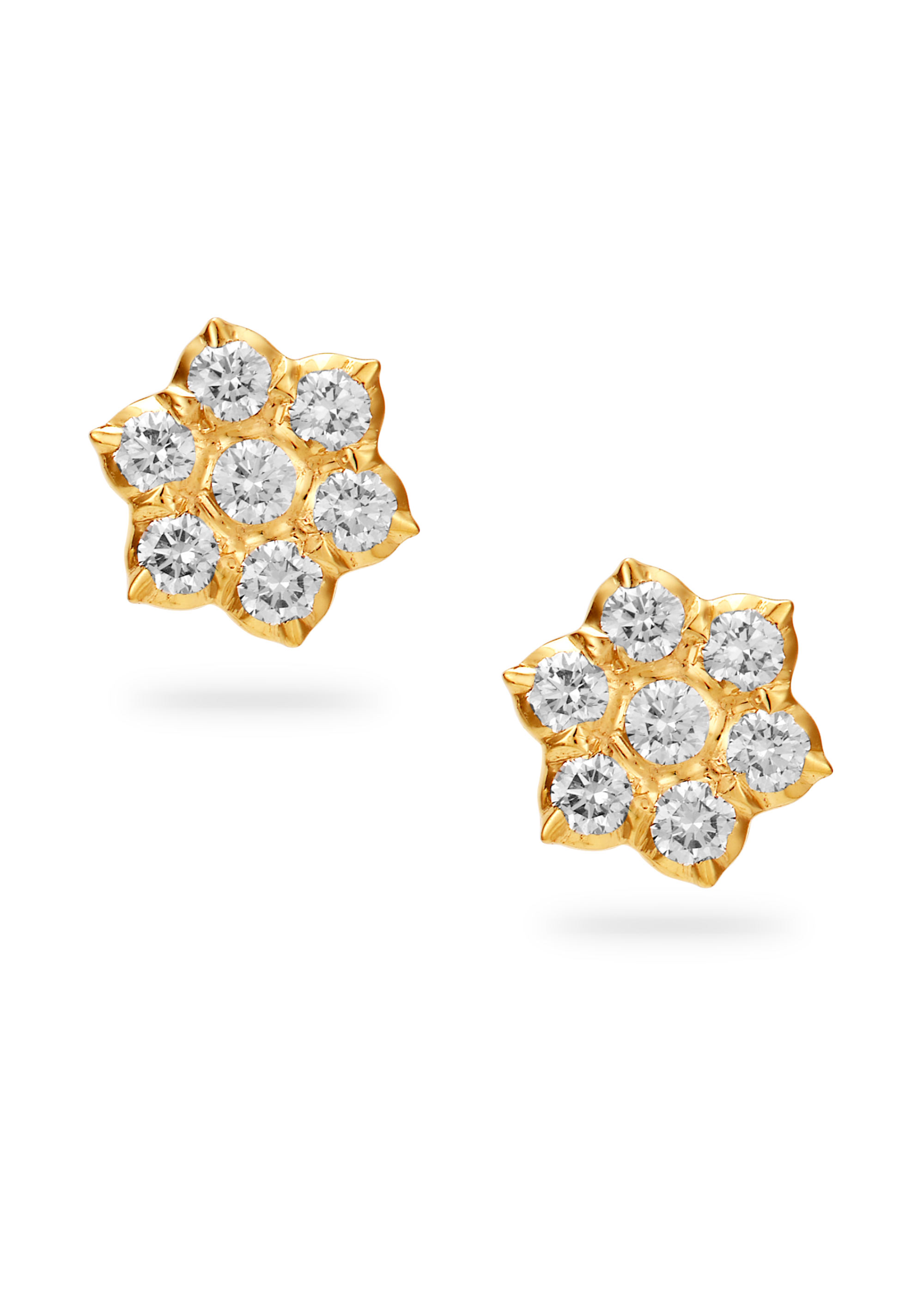 Timeless Floral Diamond Stud Earring