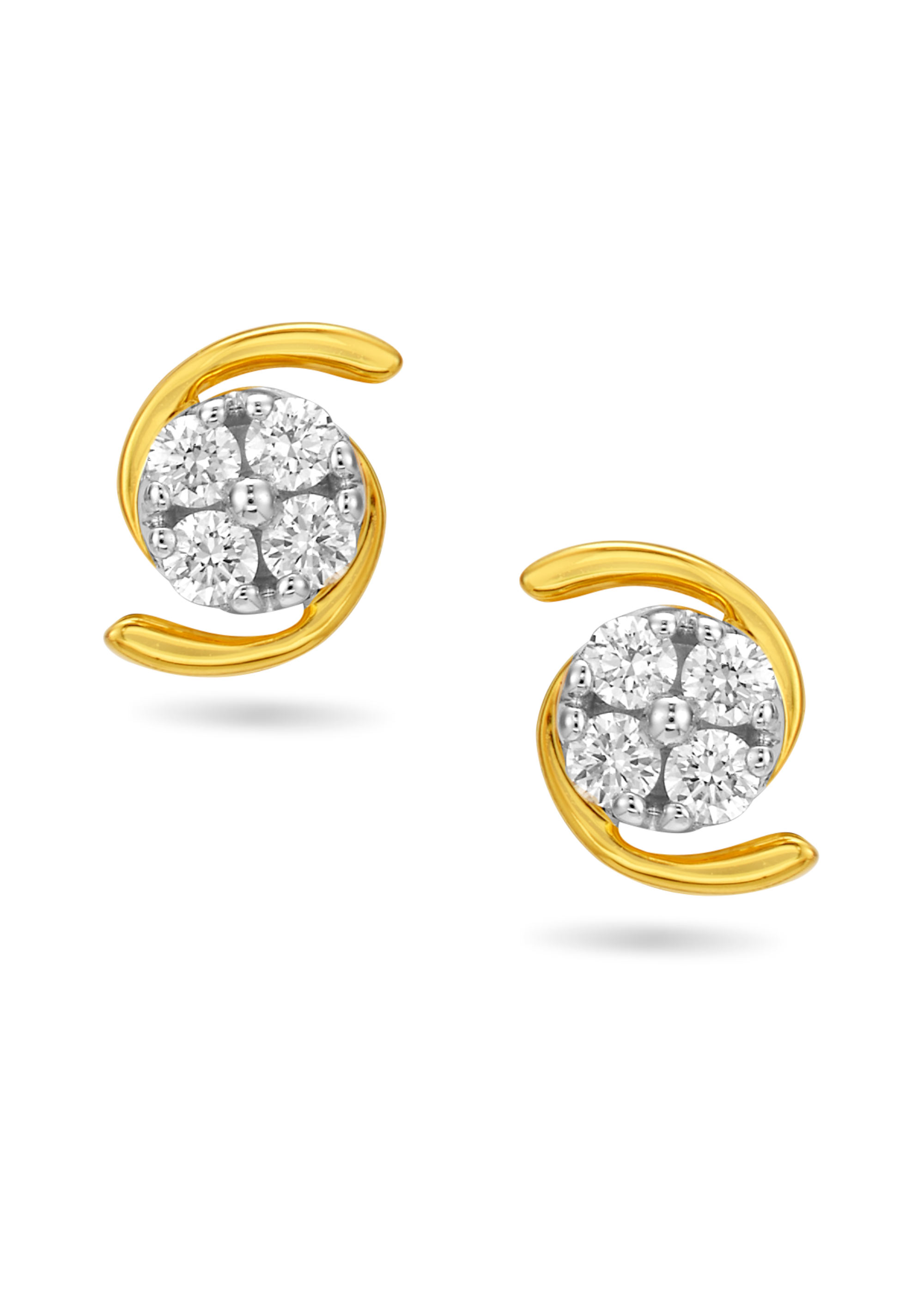 Dewdrop Delight Diamond Stud Earring