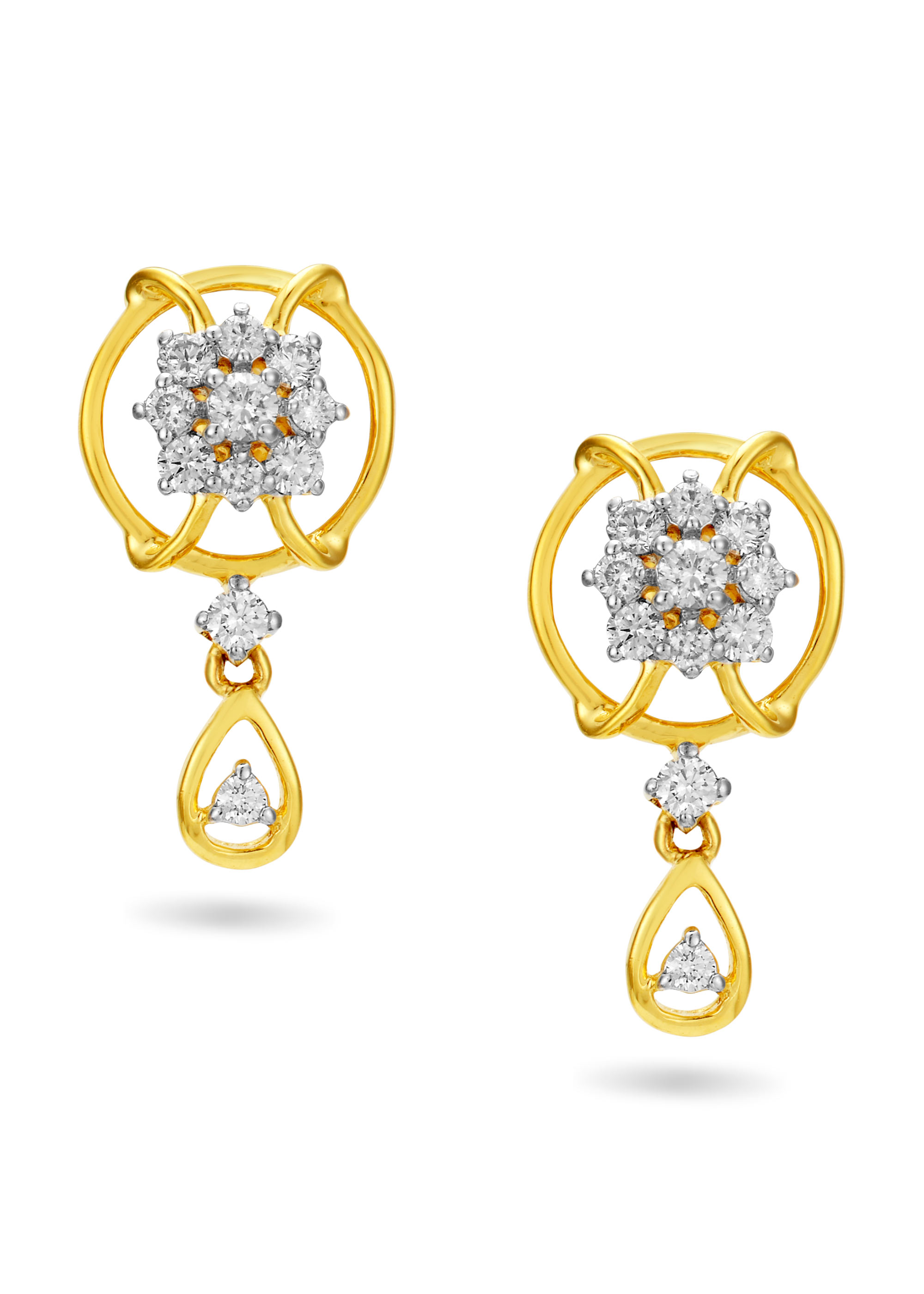 Retro Charm Diamond Stud Earring