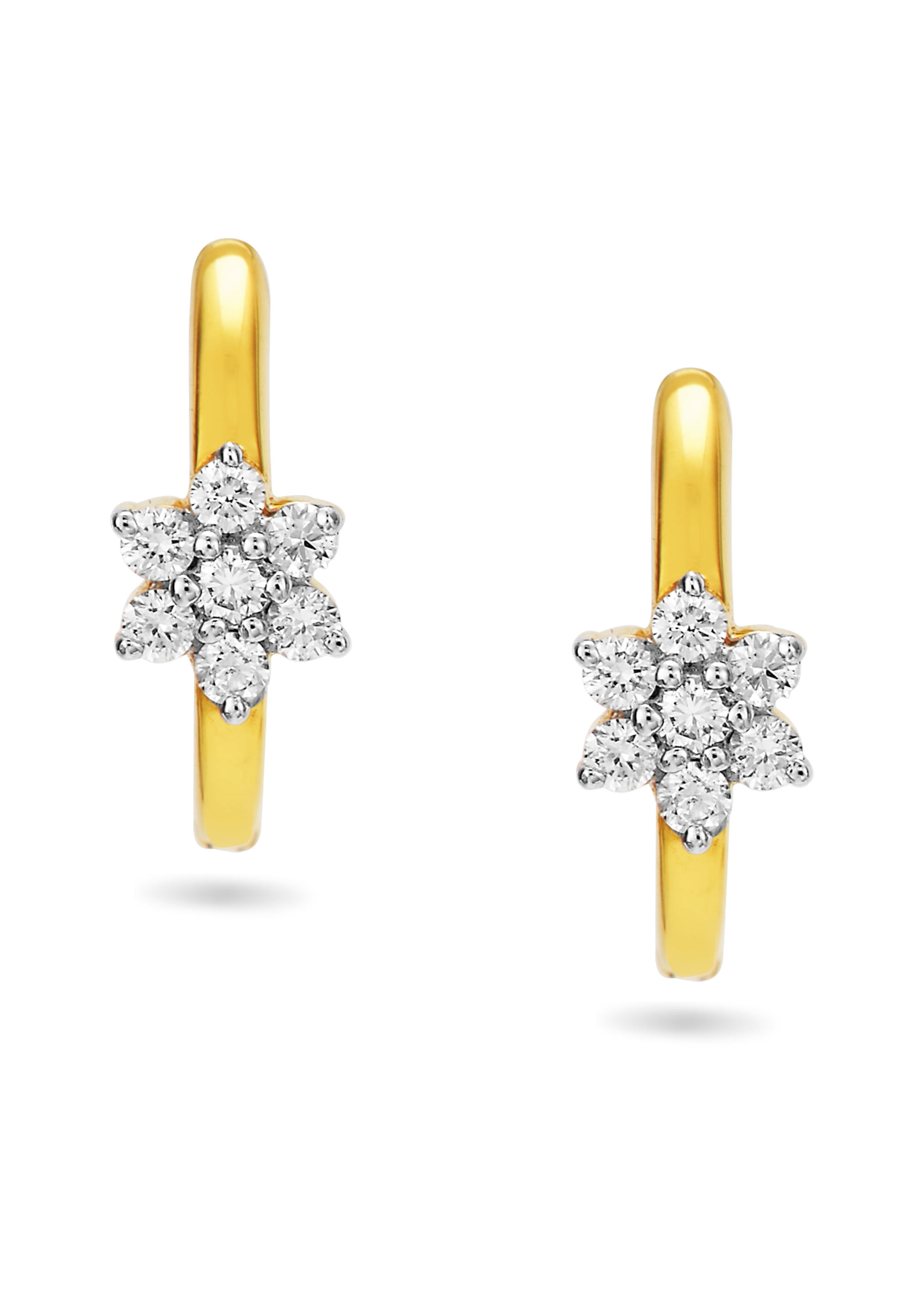 Blooming Floral Diamond Stud Earring
