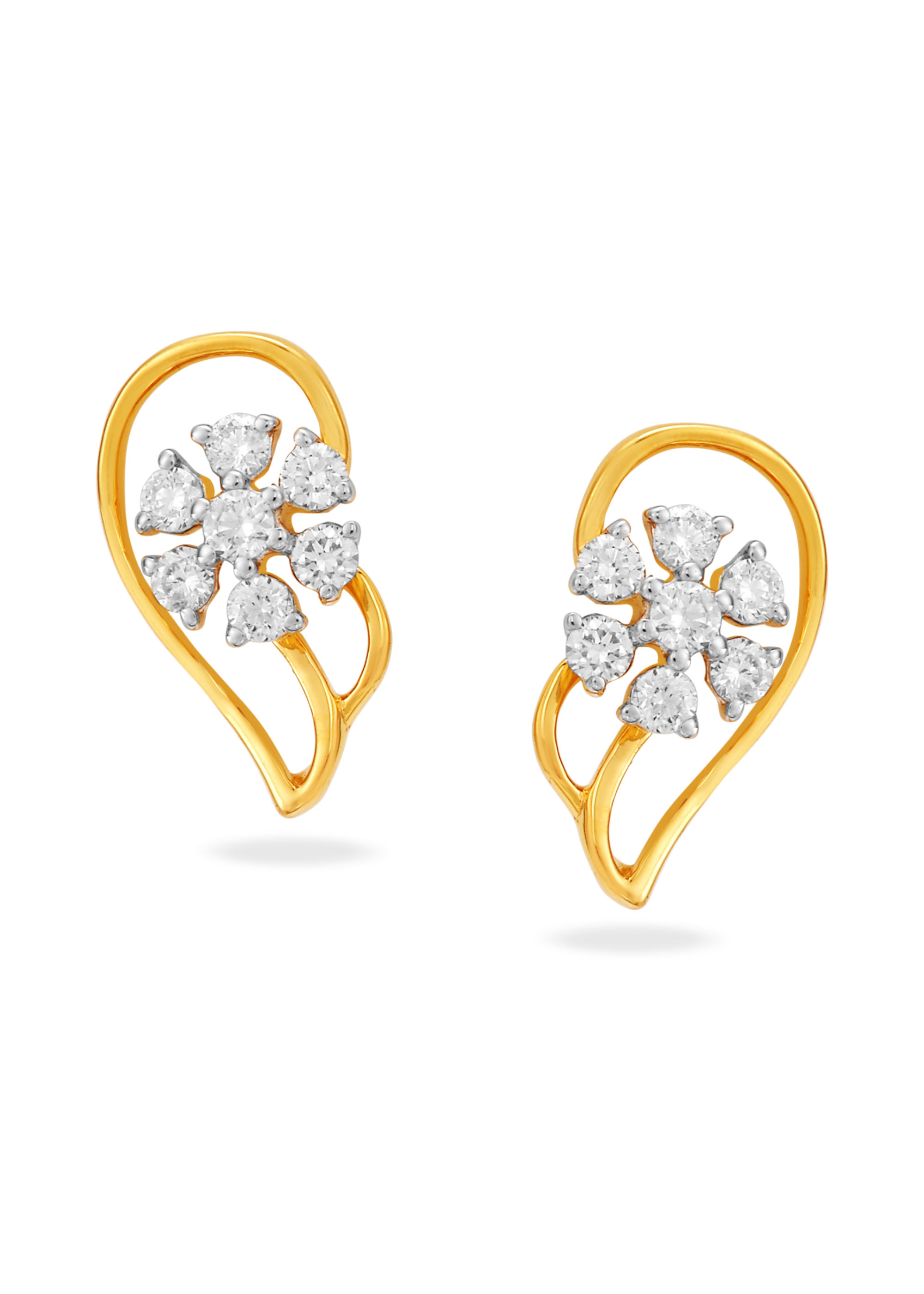 Floral Dream Diamond Stud Earring