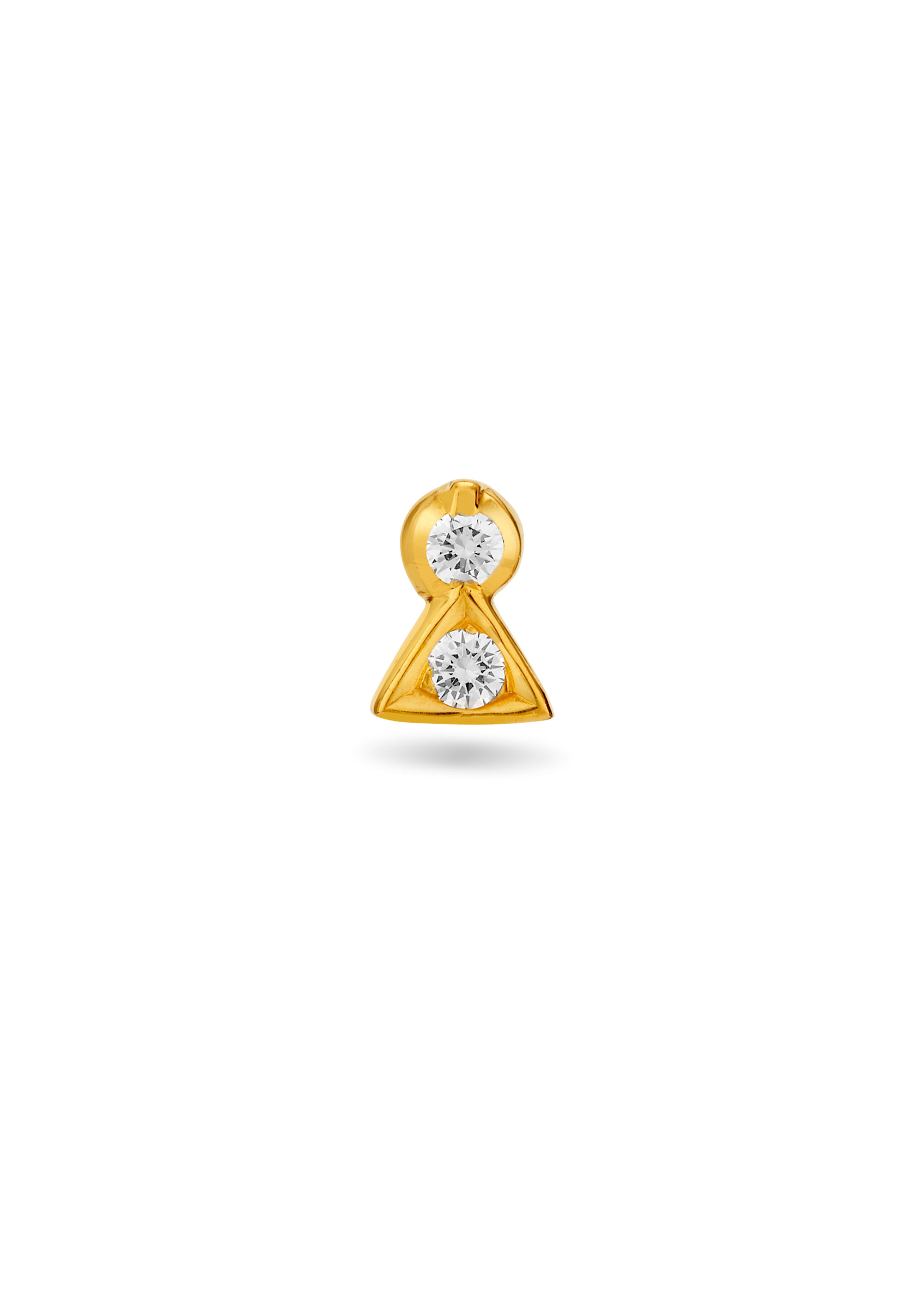 Sparkling Strip Diamond Nose Pin