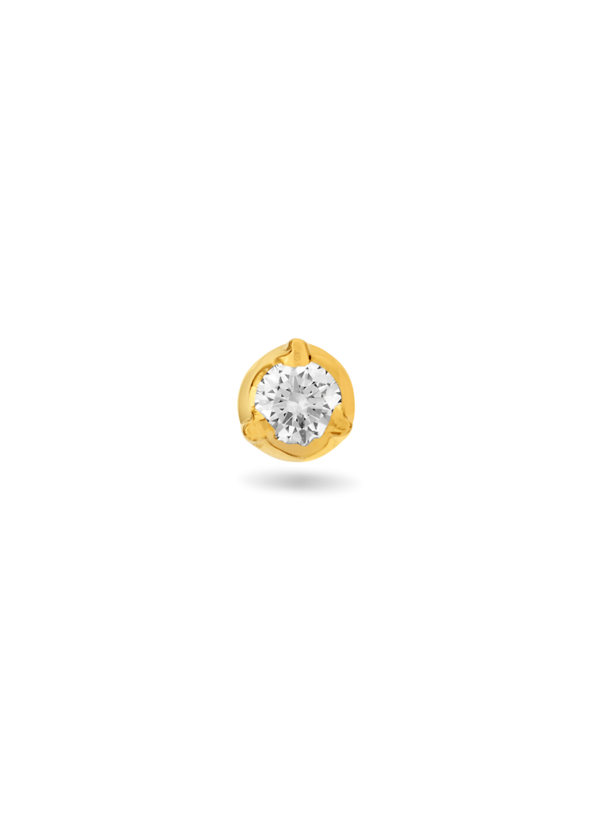 Floral Aura Diamond Nose Pin
