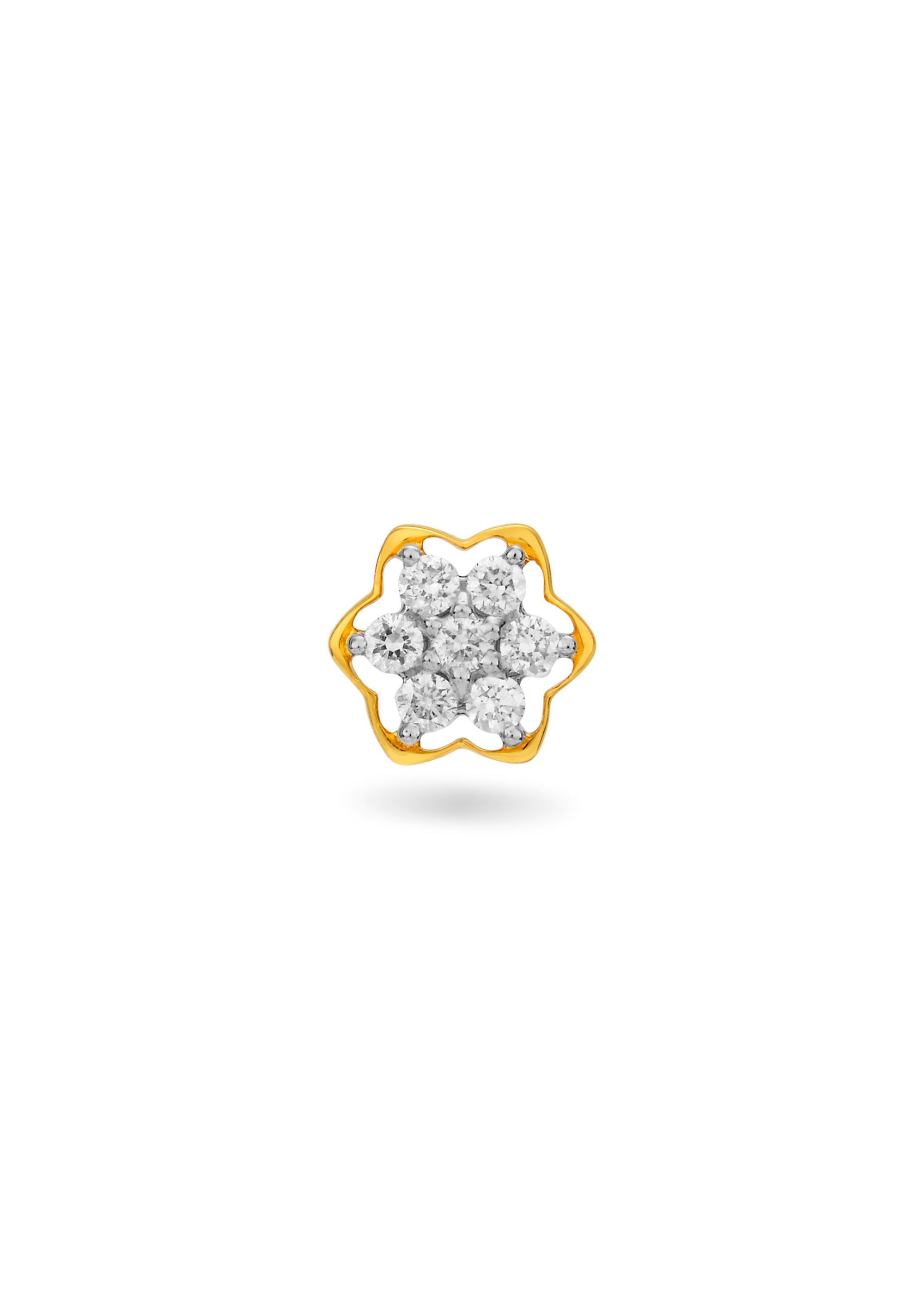 Enchanted Floral Diamond Nose Pin