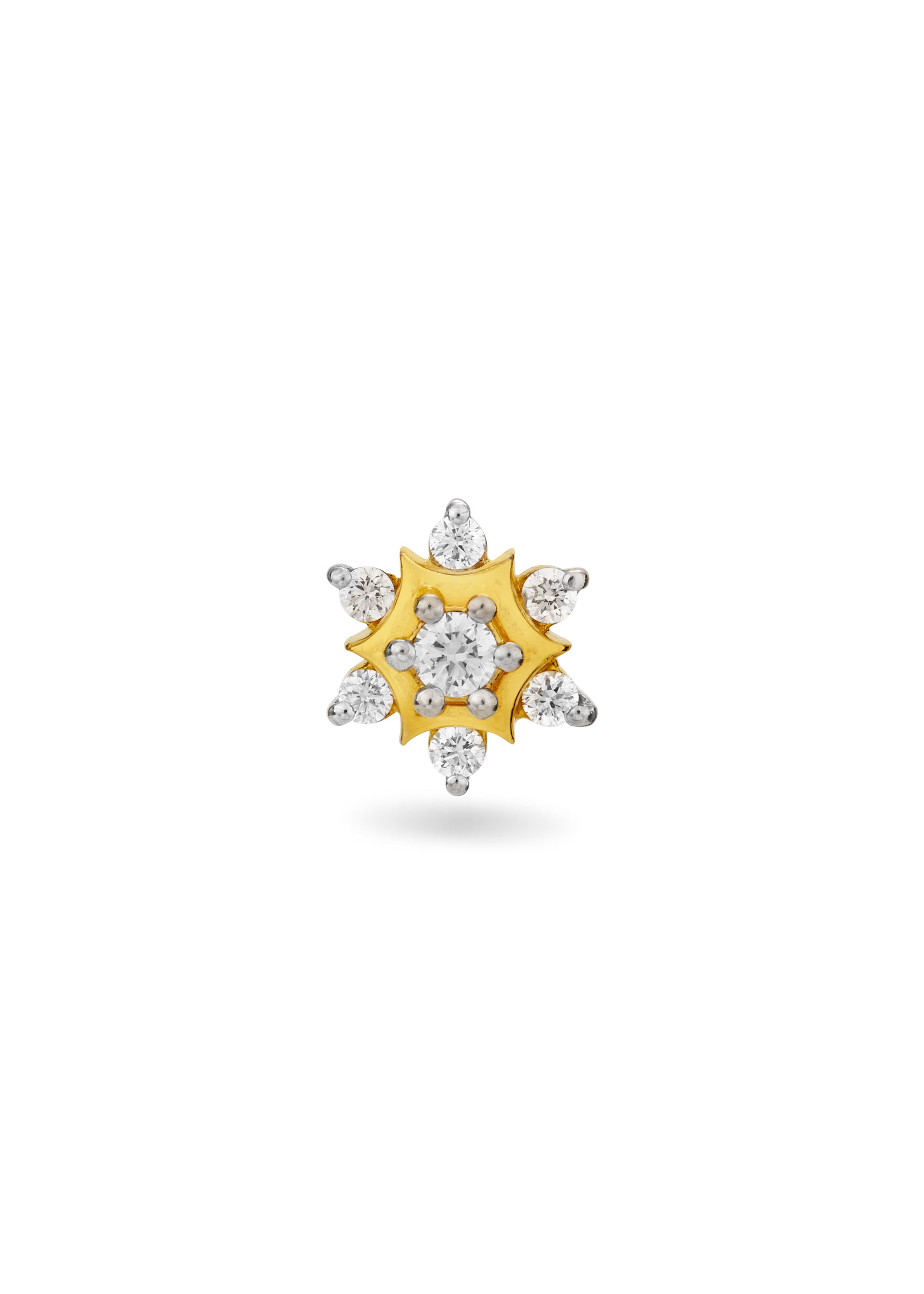 Nature's Embrace Diamond Nose Pin