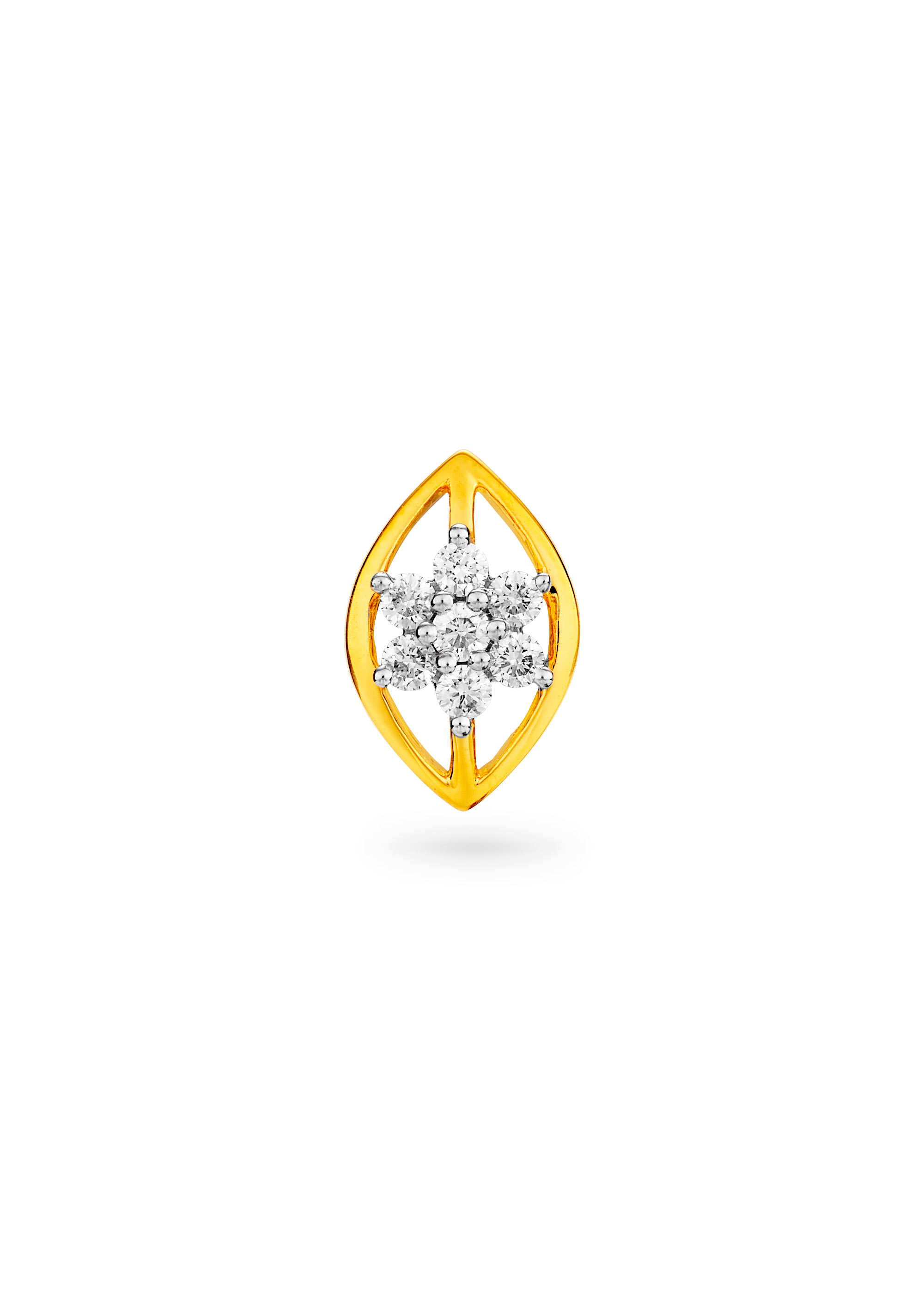 Oval Symphony Diamond Nose Pin