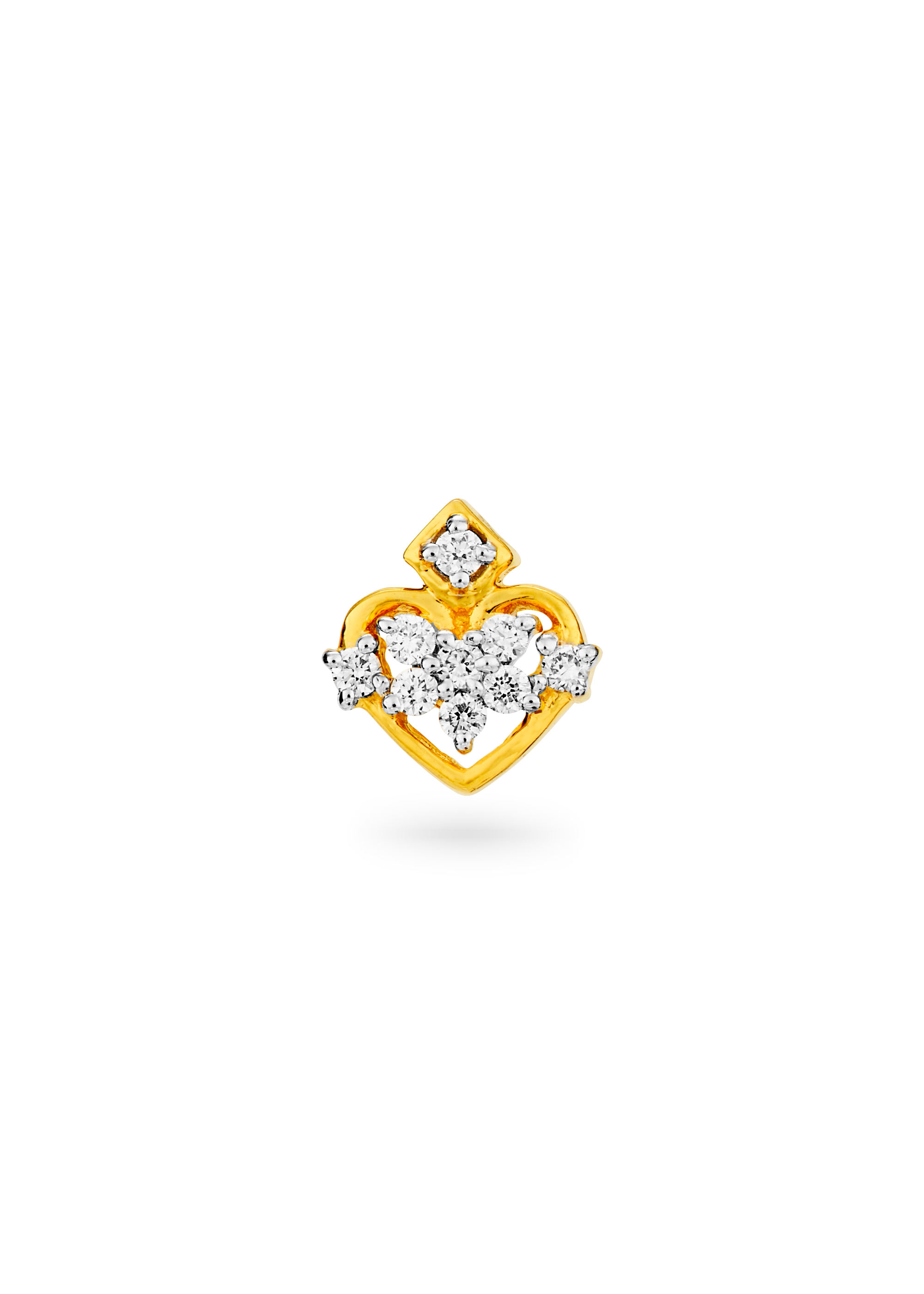 Heart of Sparkle Diamond Nose Pin