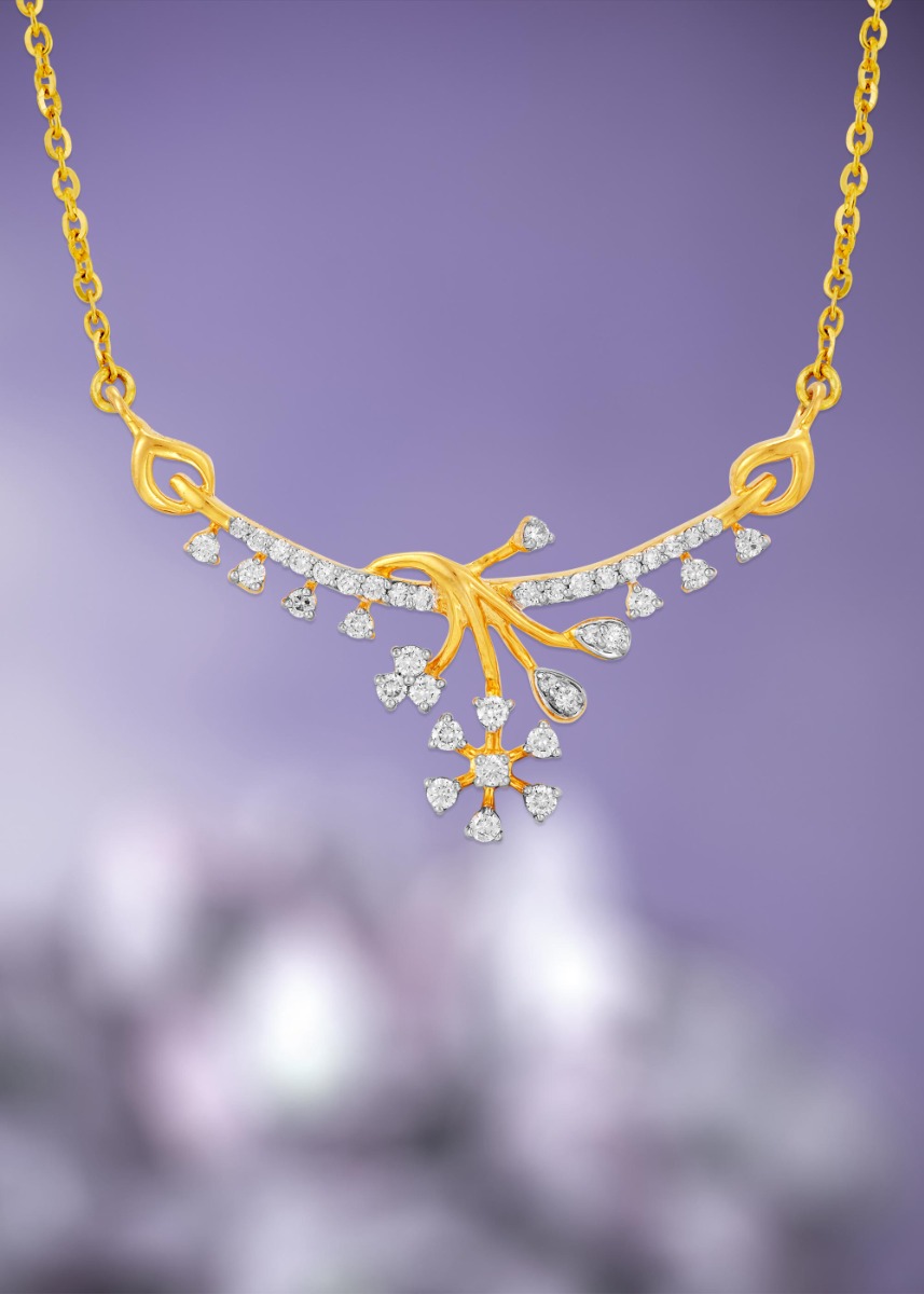 Nature's Grace Diamond Traditional Pendant